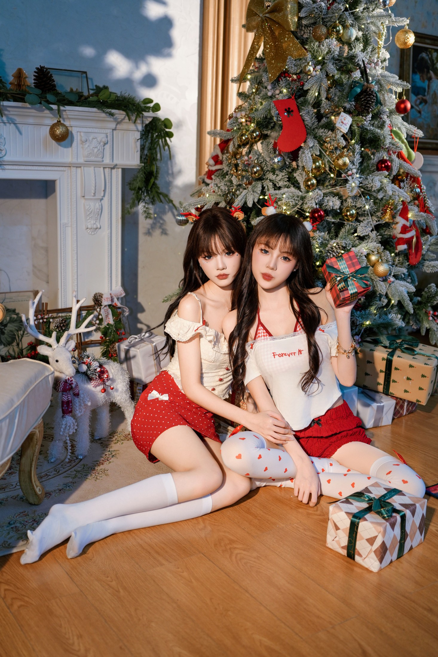 图片[3]-妮可不妮可 布丁猫^ – 《圣诞双生花》[33P]-COS写真在线网