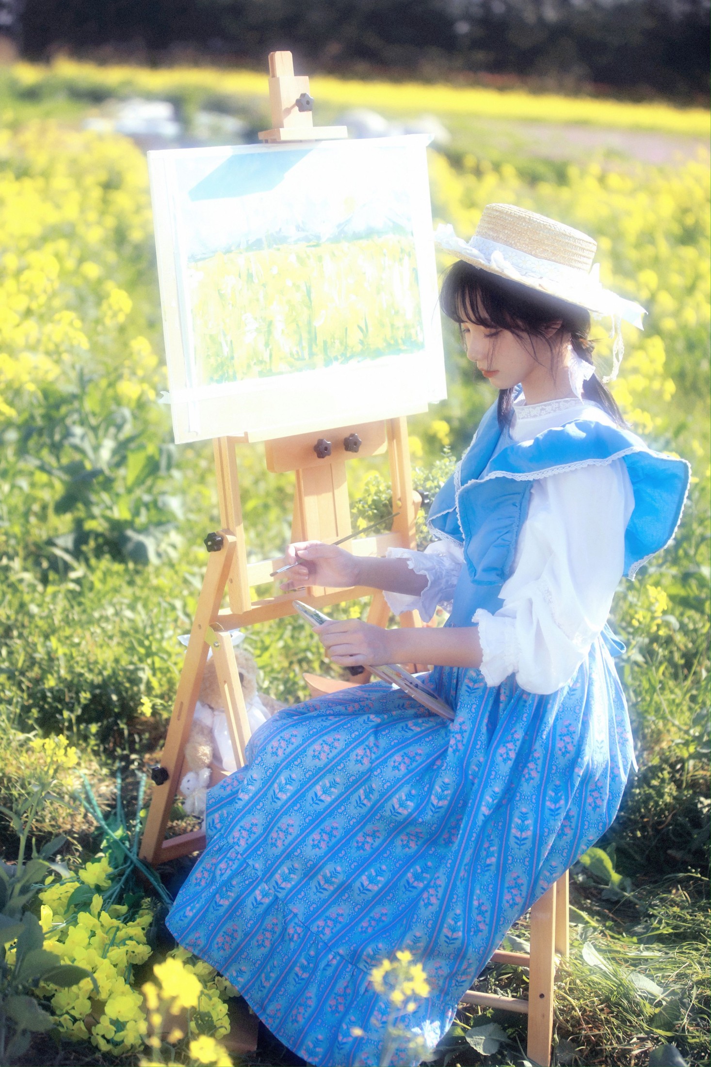 图片[3]-Rikarin_梨咔 – 《油画少女》[15P]-COS写真在线网