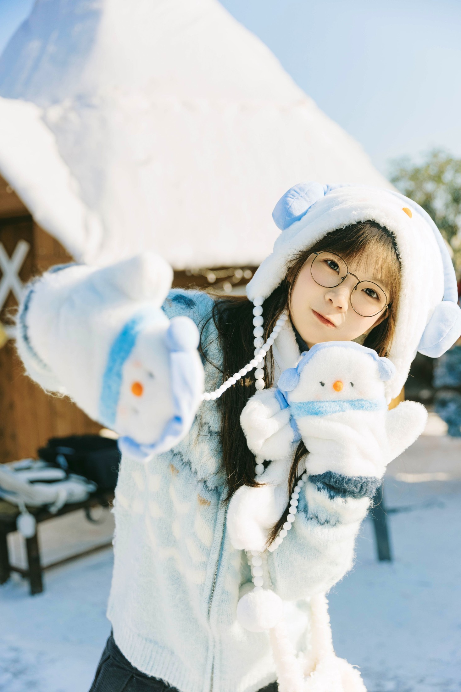 图片[3]-一颗小橙子哎 – 《雪景氛围感》[21P]-COS写真在线网