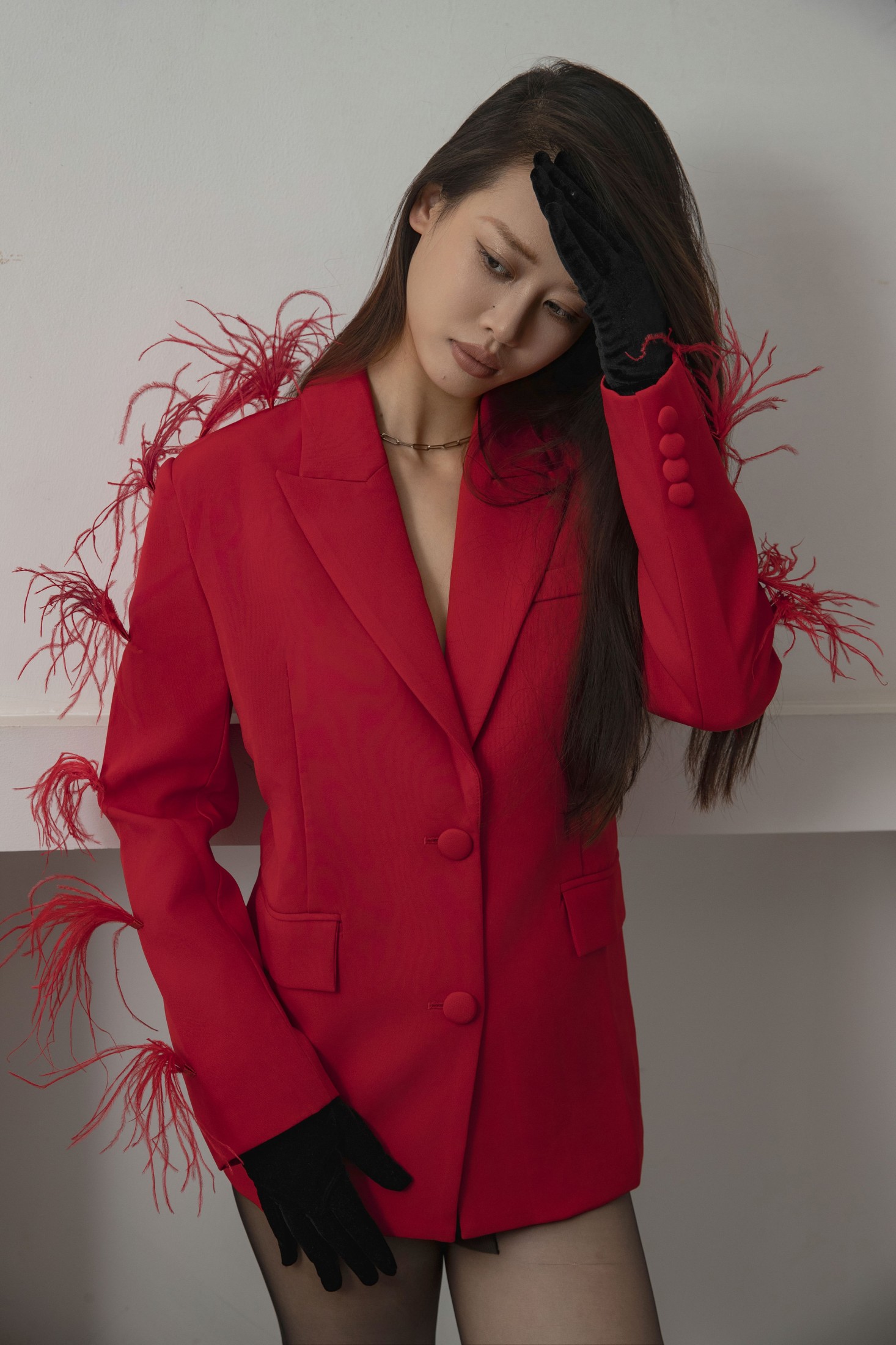 图片[6]-Chenaling_CL – 《RED COAT》[37P]-COS写真在线网