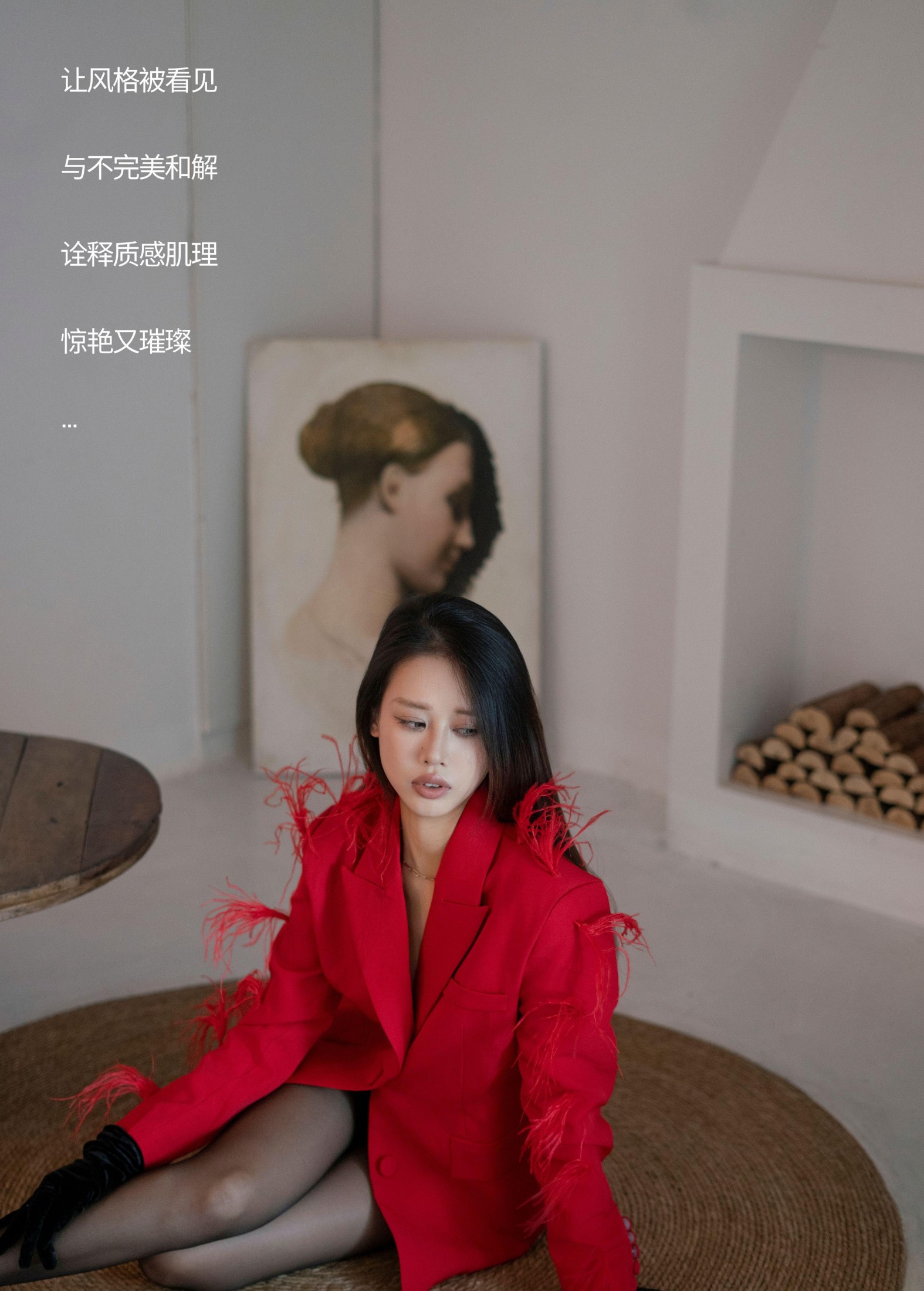 图片[2]-Chenaling_CL – 《RED COAT》[37P]-COS写真在线网