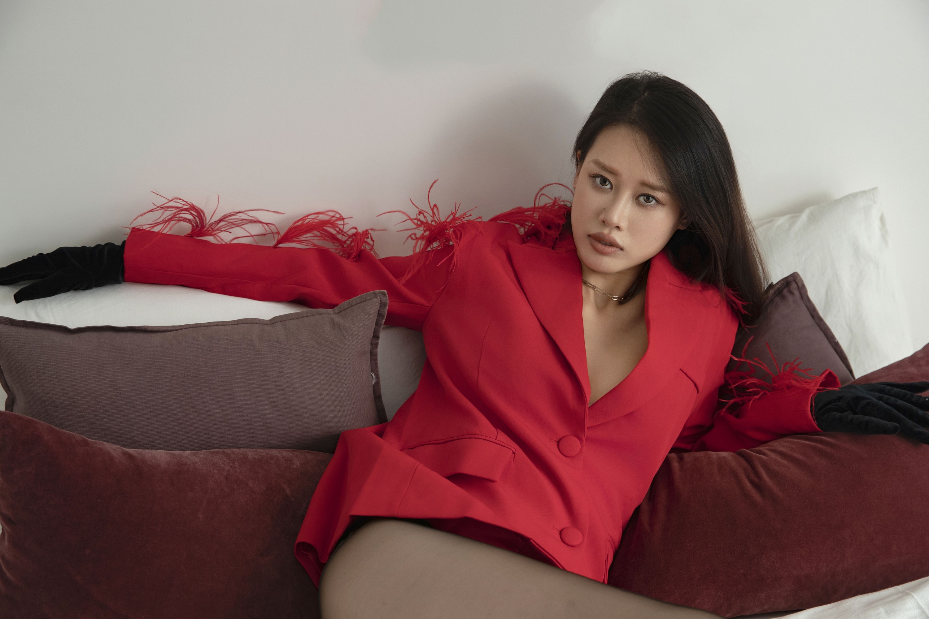 图片[4]-Chenaling_CL – 《RED COAT》[37P]-COS写真在线网