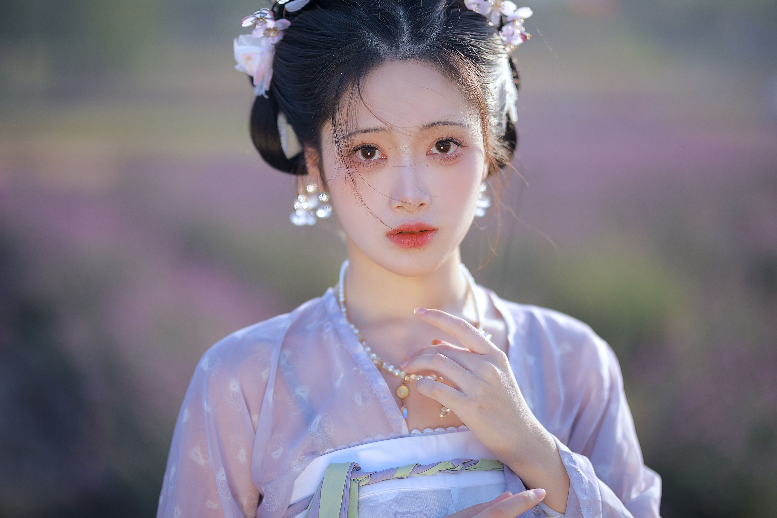图片[3]-绵绵思远道 – 《花海汉服》[22P]-COS写真在线网