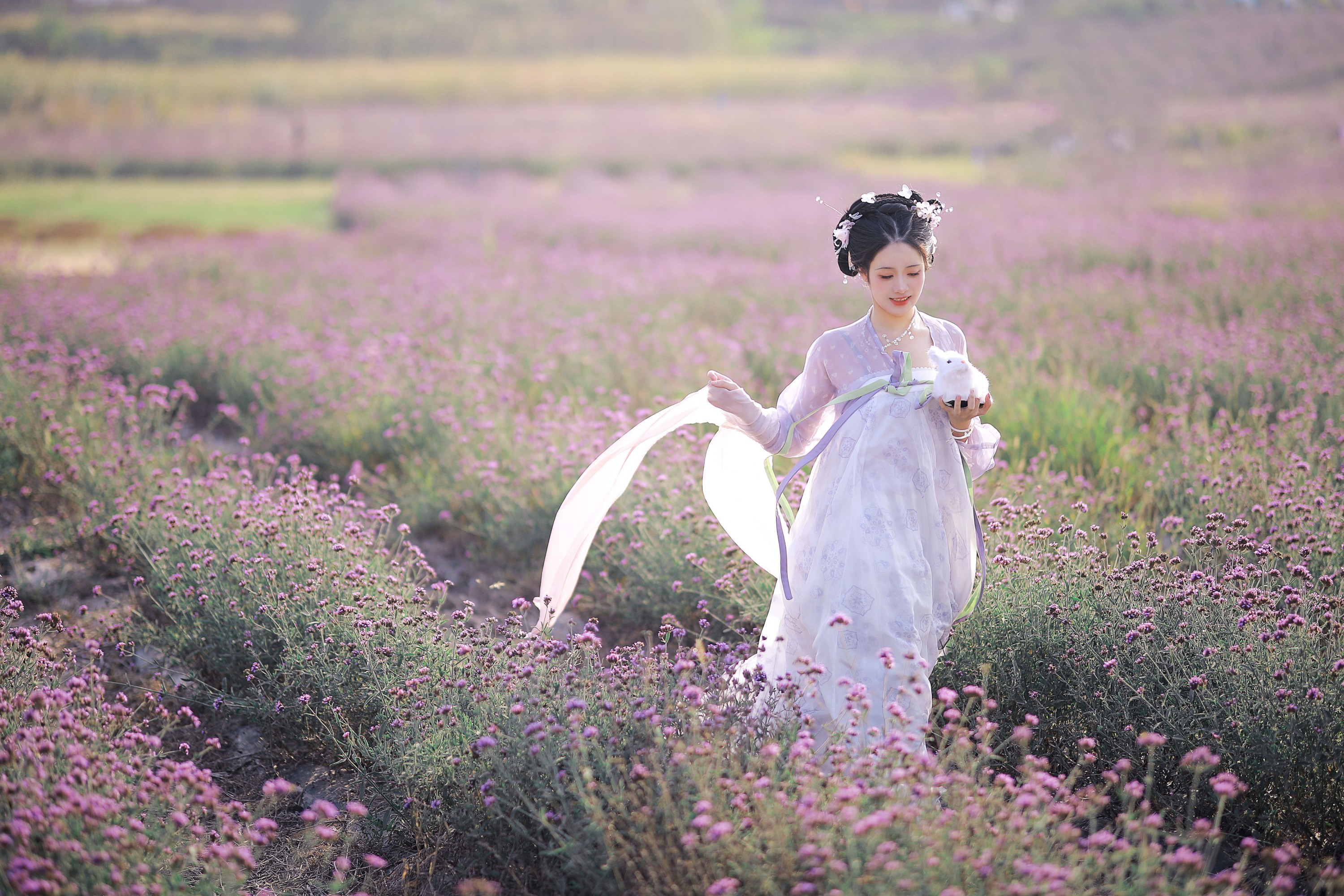 图片[5]-绵绵思远道 – 《花海汉服》[22P]-COS写真在线网