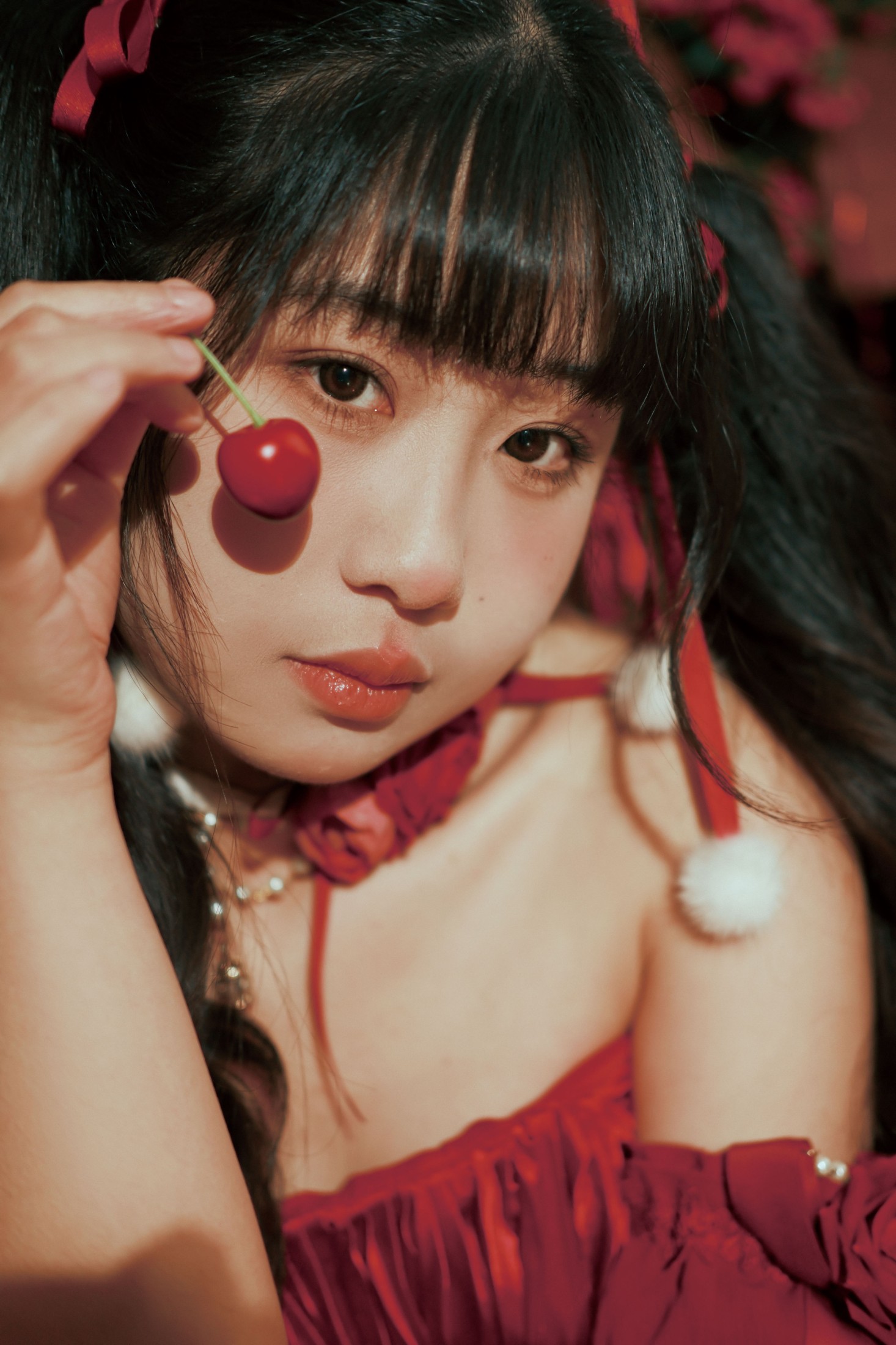图片[6]-梅子梅子 – 《红裙女孩》[13P]-COS写真在线网