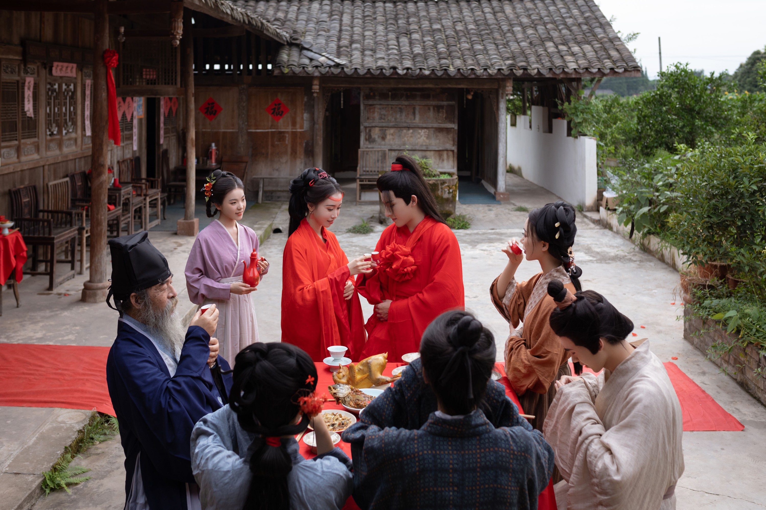 图片[5]-三町目的时生 姌Rr 汉服爷爷云中鹤 樱桃不甜 – 《成亲》[14P]-COS写真在线网