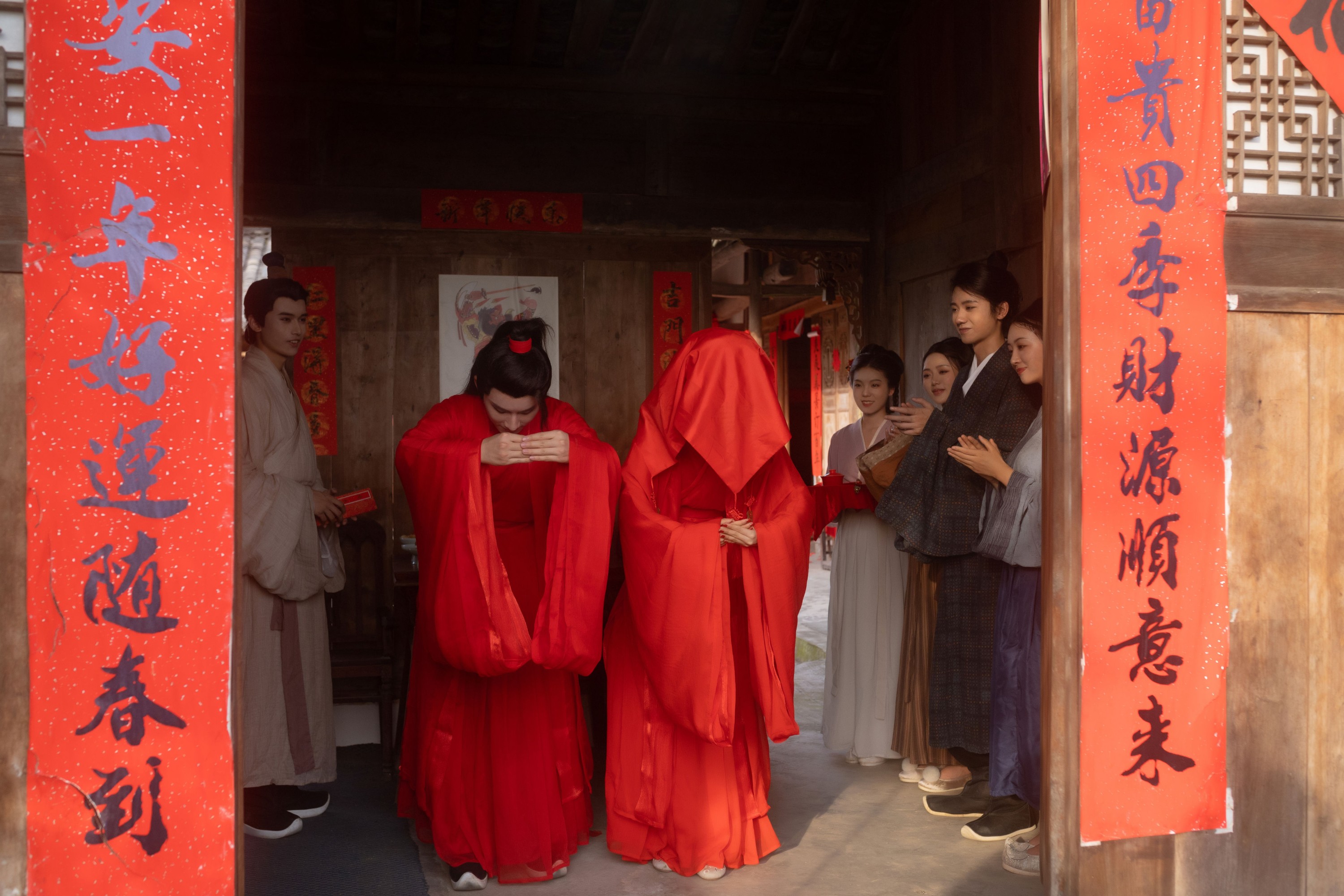 图片[3]-三町目的时生 姌Rr 汉服爷爷云中鹤 樱桃不甜 – 《成亲》[14P]-COS写真在线网