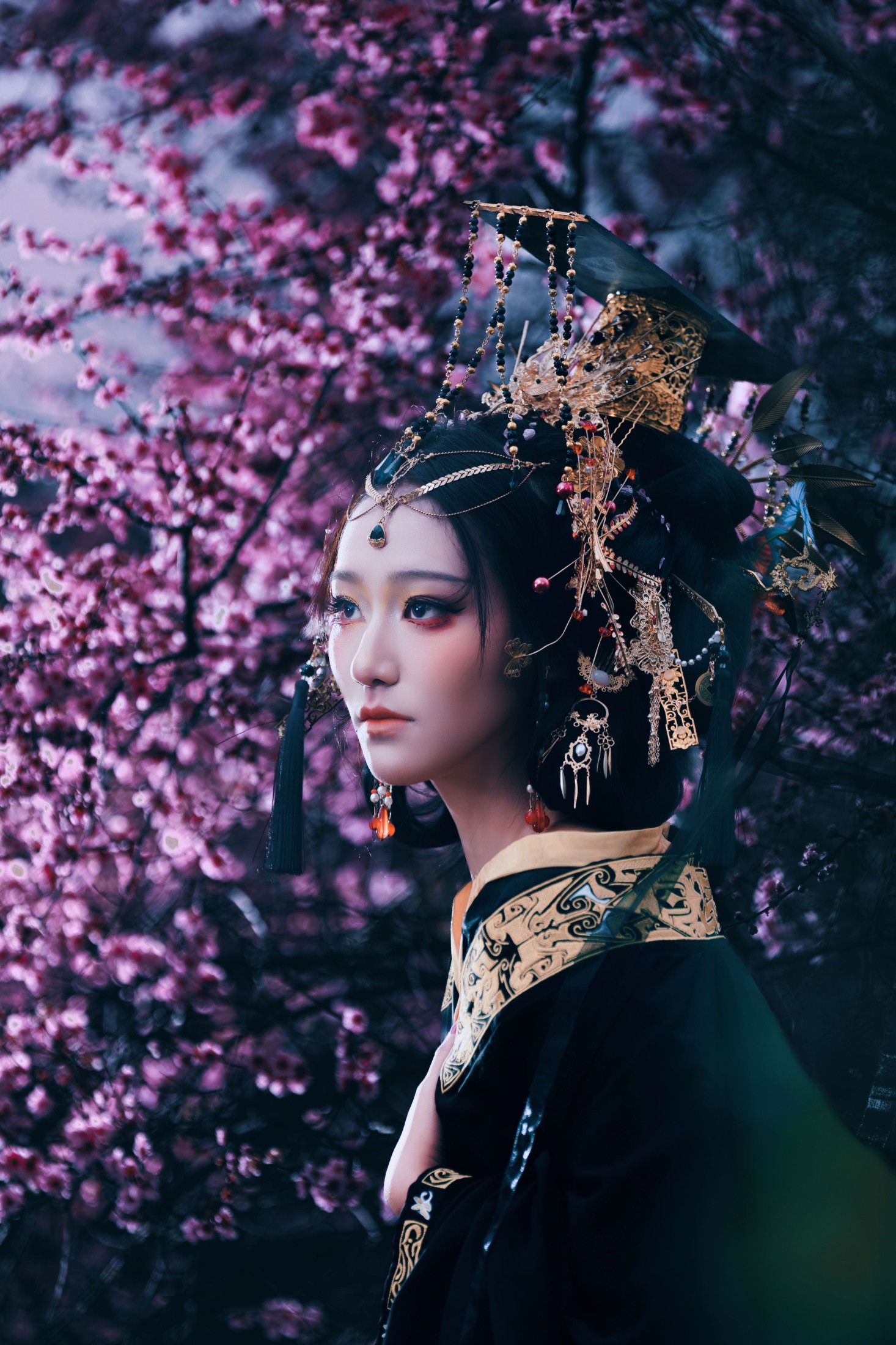 图片[4]-小洪 – 《玄樱赋・暗黑女帝》[45P]-COS写真在线网