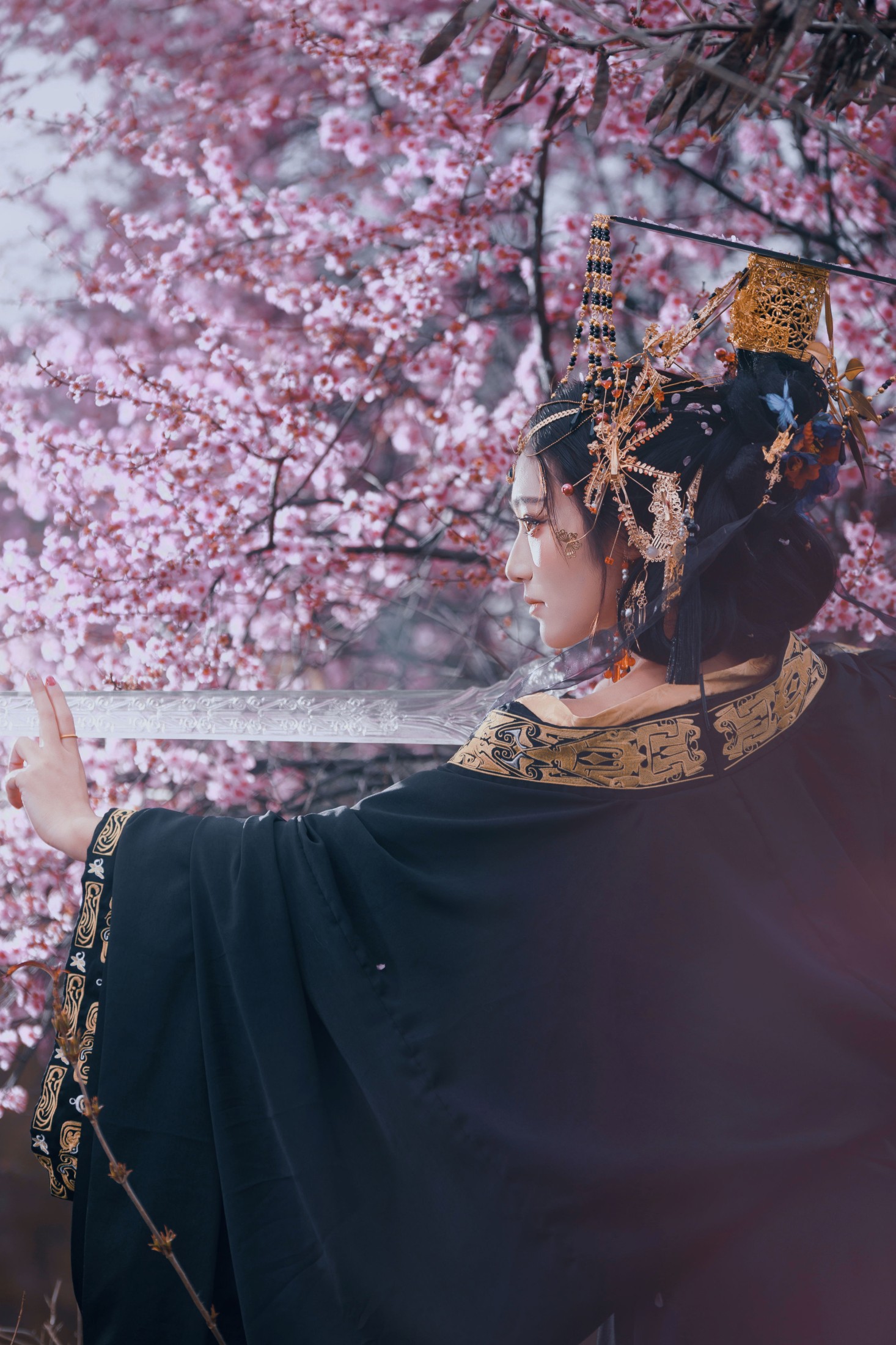 图片[6]-小洪 – 《玄樱赋・暗黑女帝》[45P]-COS写真在线网