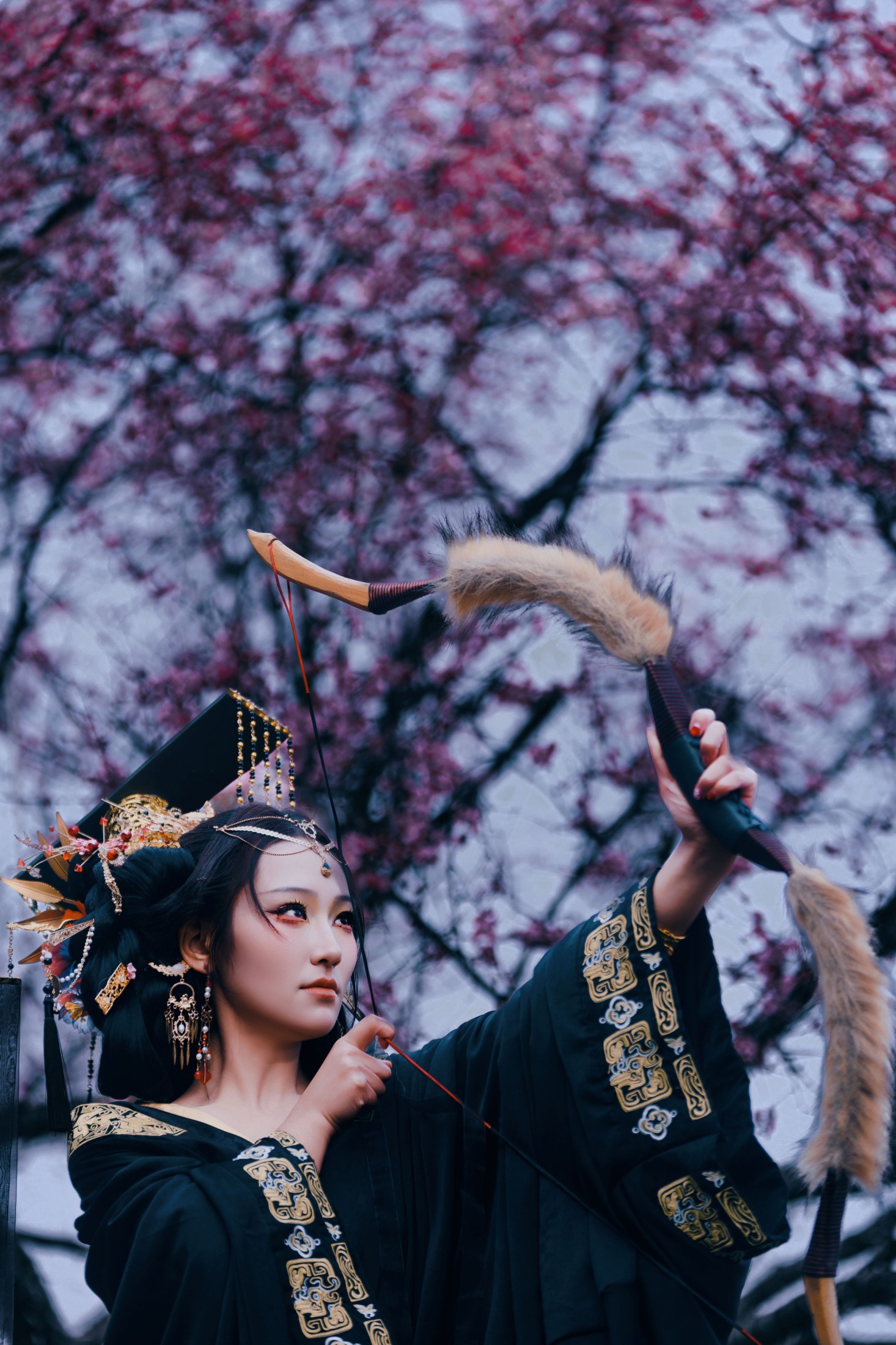 图片[3]-小洪 – 《玄樱赋・暗黑女帝》[45P]-COS写真在线网