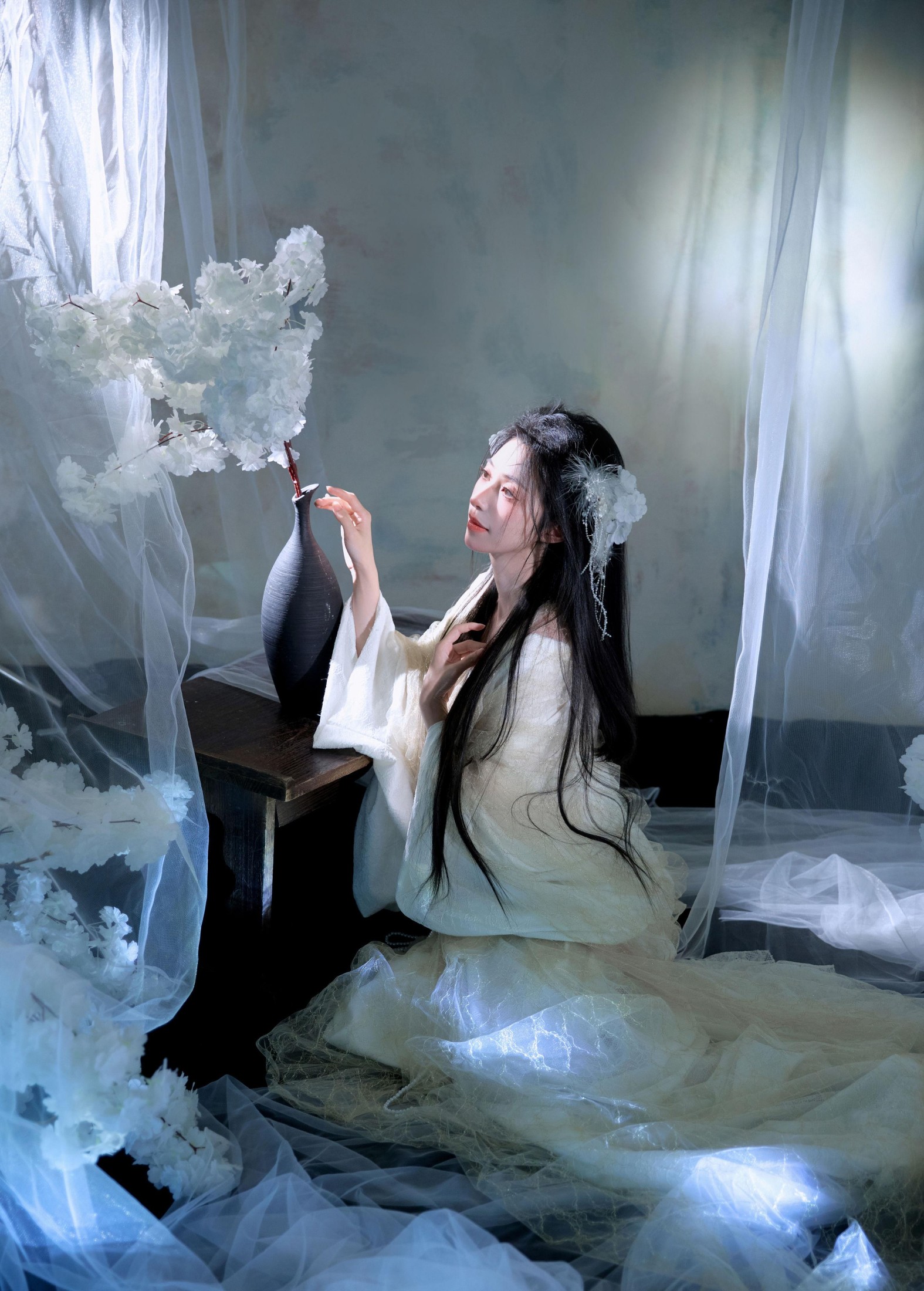 图片[2]-粉面姑娘 – 《梨花白》[14P]-COS写真在线网