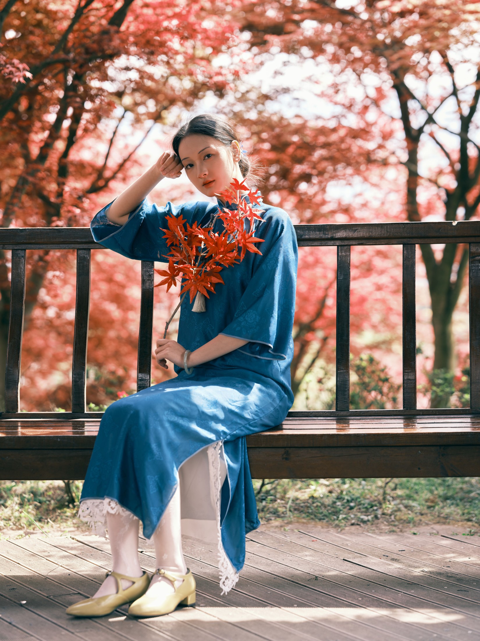 图片[5]-妖怪哪里逃 – 《红林染》[39P]-COS写真在线网