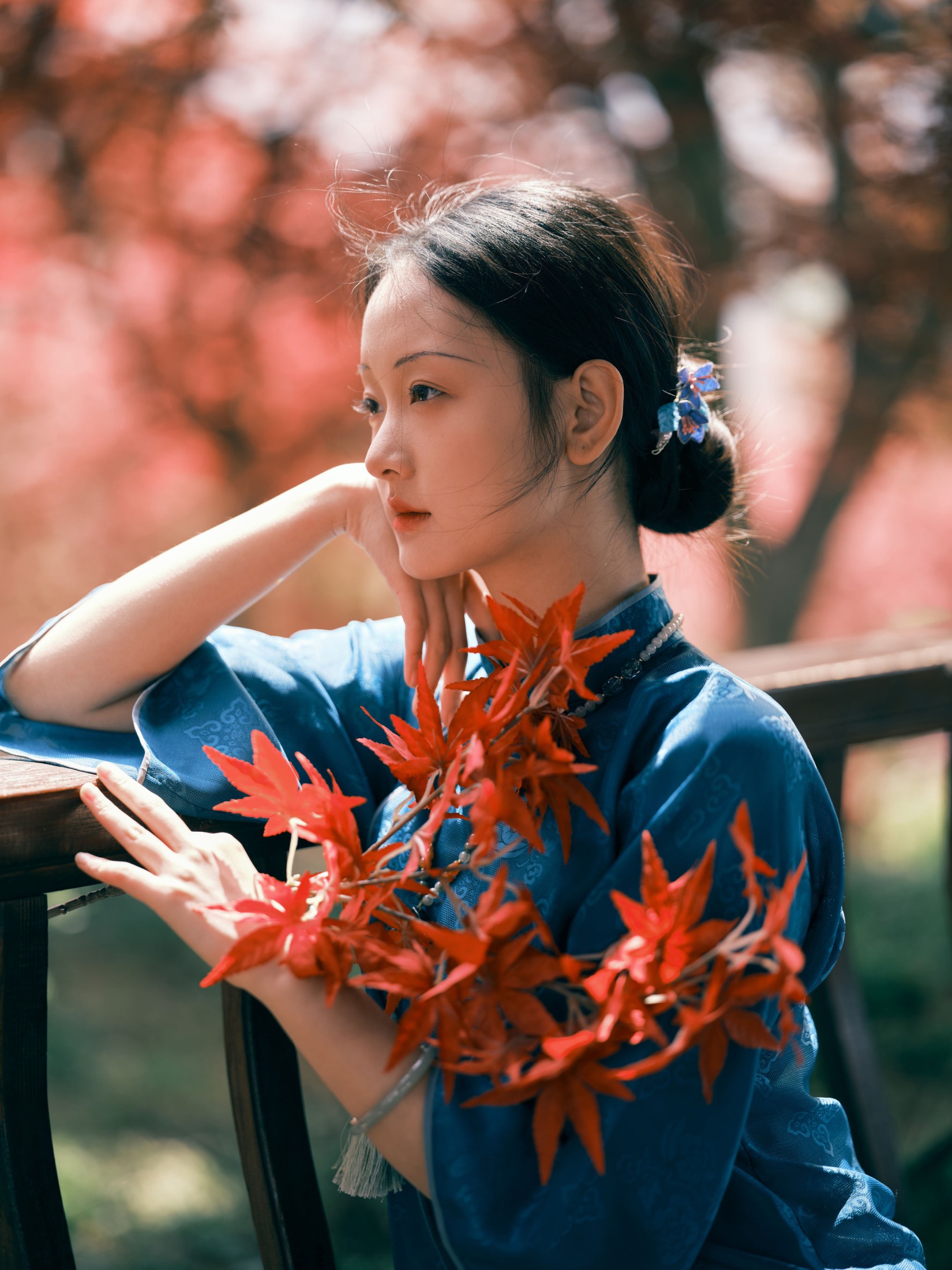 图片[3]-妖怪哪里逃 – 《红林染》[39P]-COS写真在线网