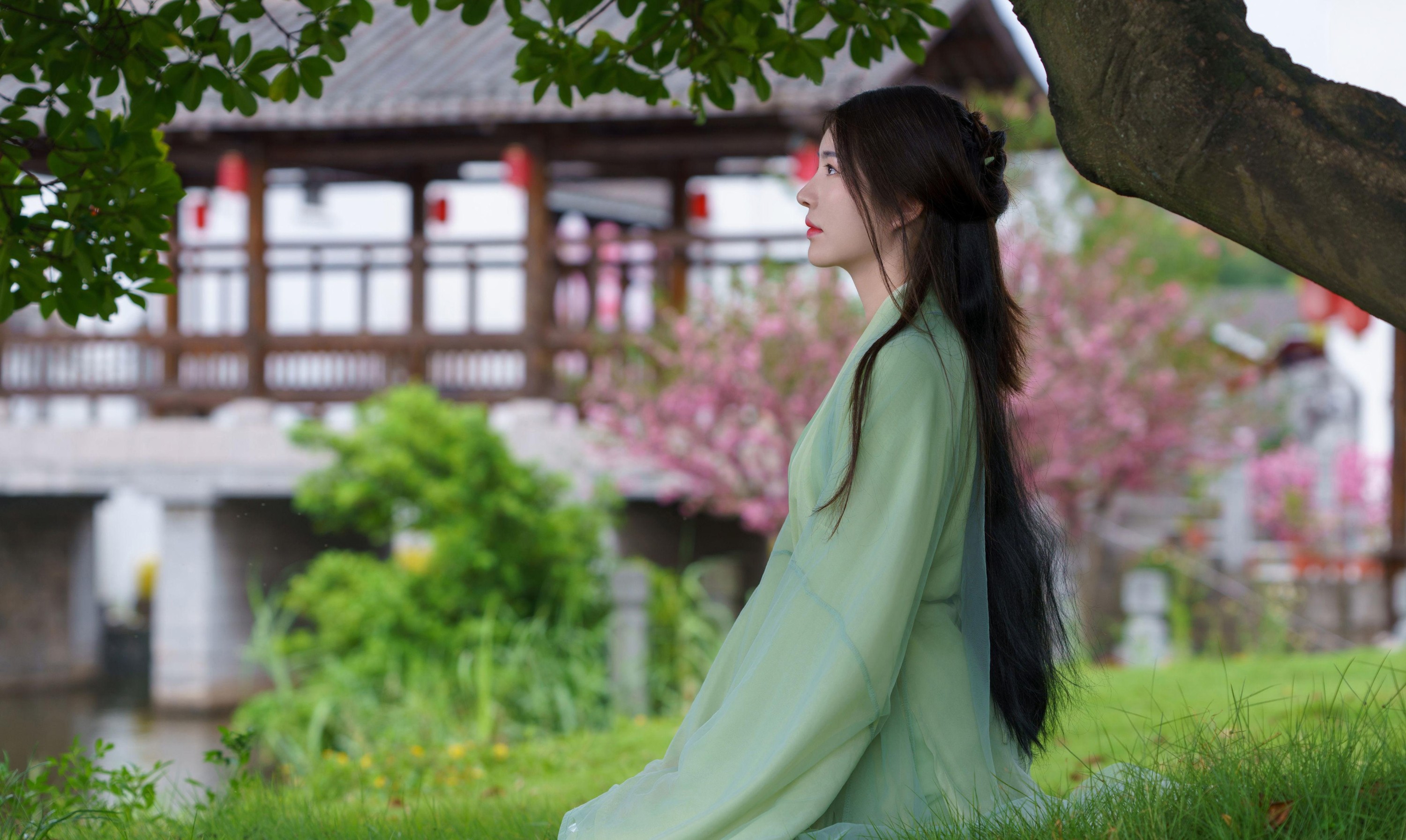 图片[2]-青葙女子 – 《绿衣幽梦：古韵风华集》[15P]-COS写真在线网