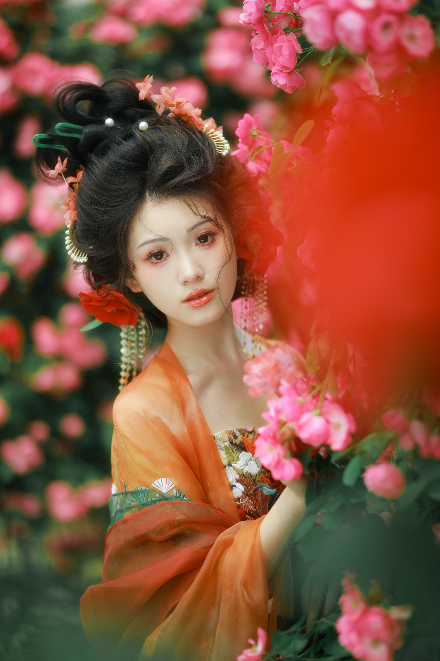 图片[4]-悦璃 – 《蔷薇汉服》[15P]-COS写真在线网