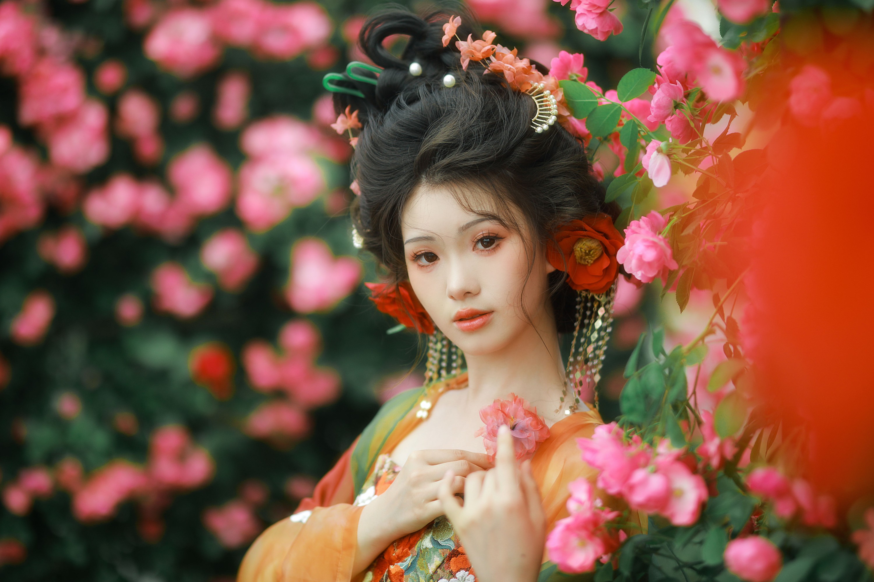 图片[5]-悦璃 – 《蔷薇汉服》[15P]-COS写真在线网