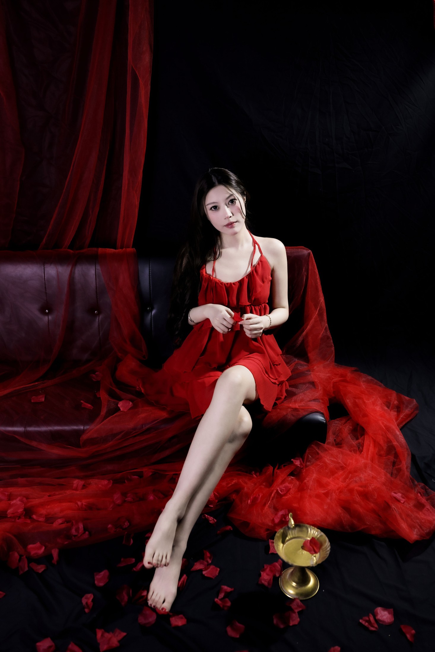 图片[4]-– 《红色纱裙》[20P]-COS写真在线网
