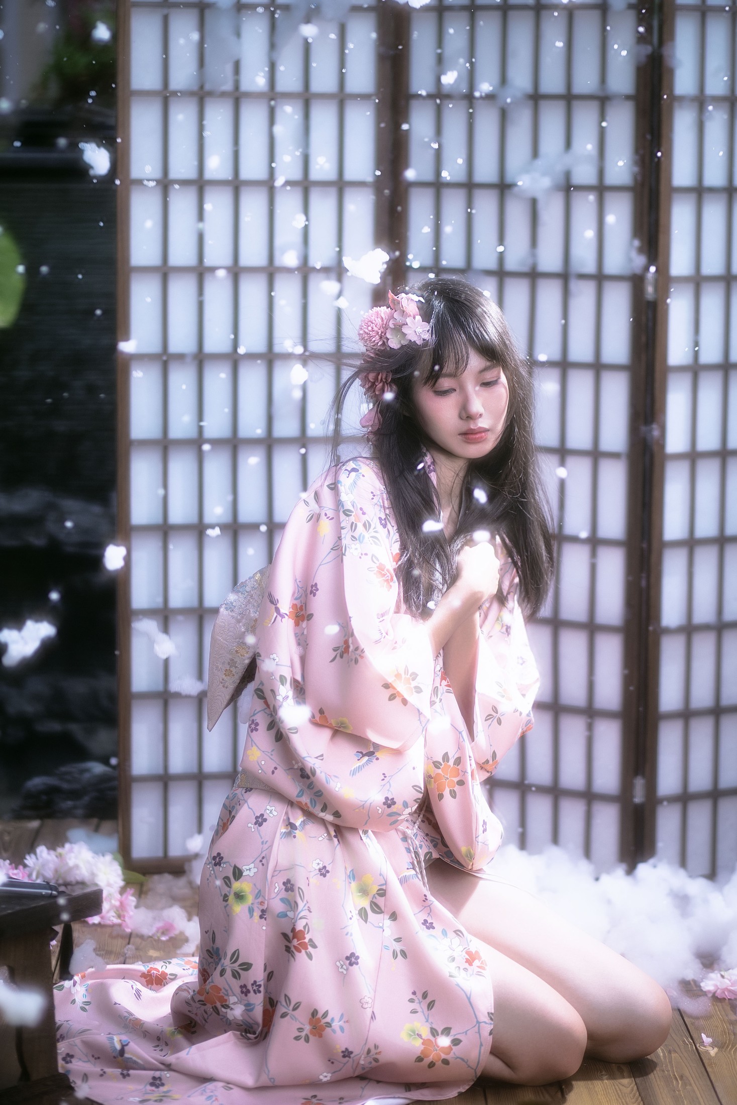 图片[3]-欣欣 – 《夜樱和服少女》[14P]-COS写真在线网
