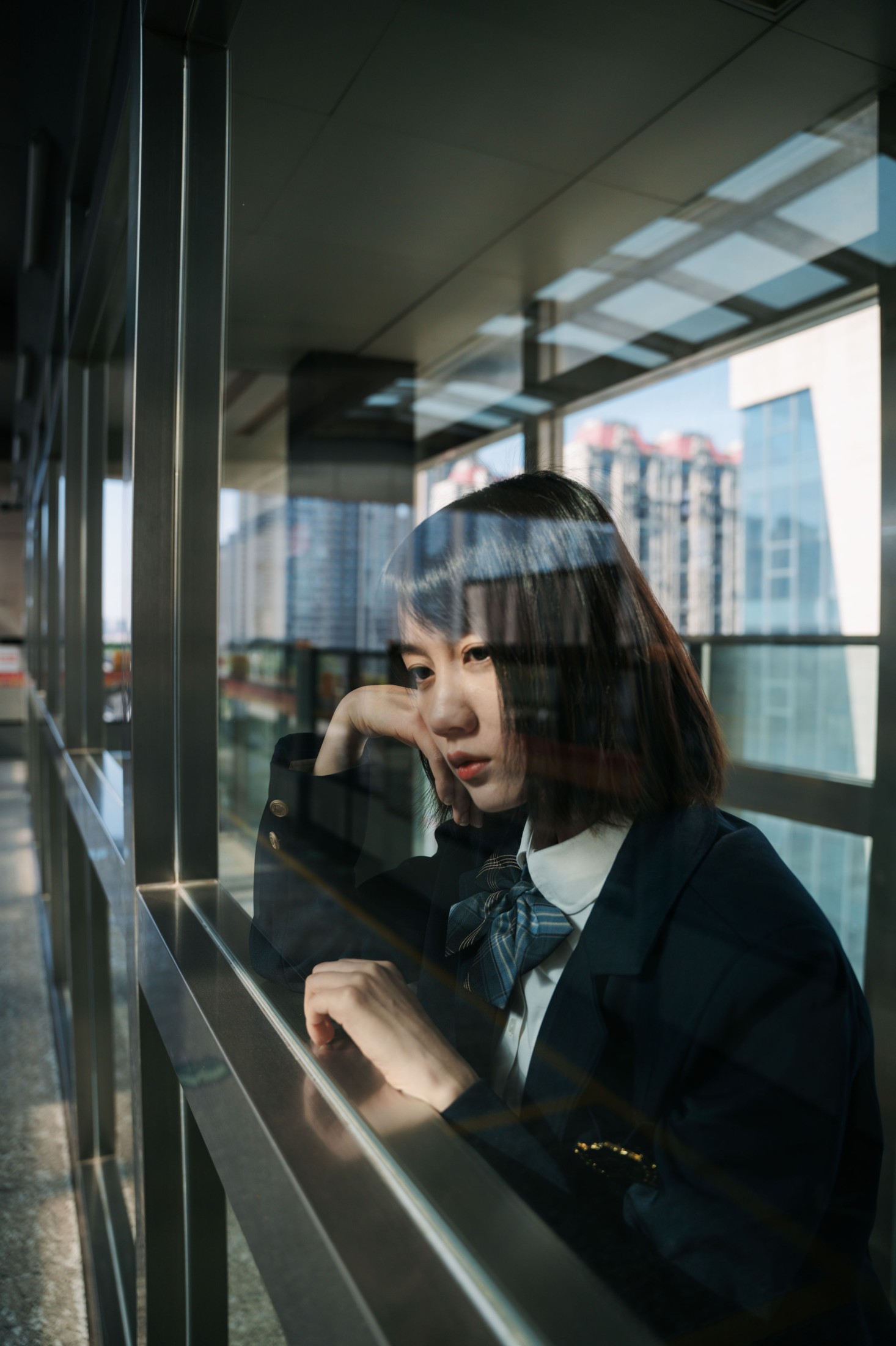 图片[5]-七七 – 《电影感日系地铁人像》[23P]-COS写真在线网