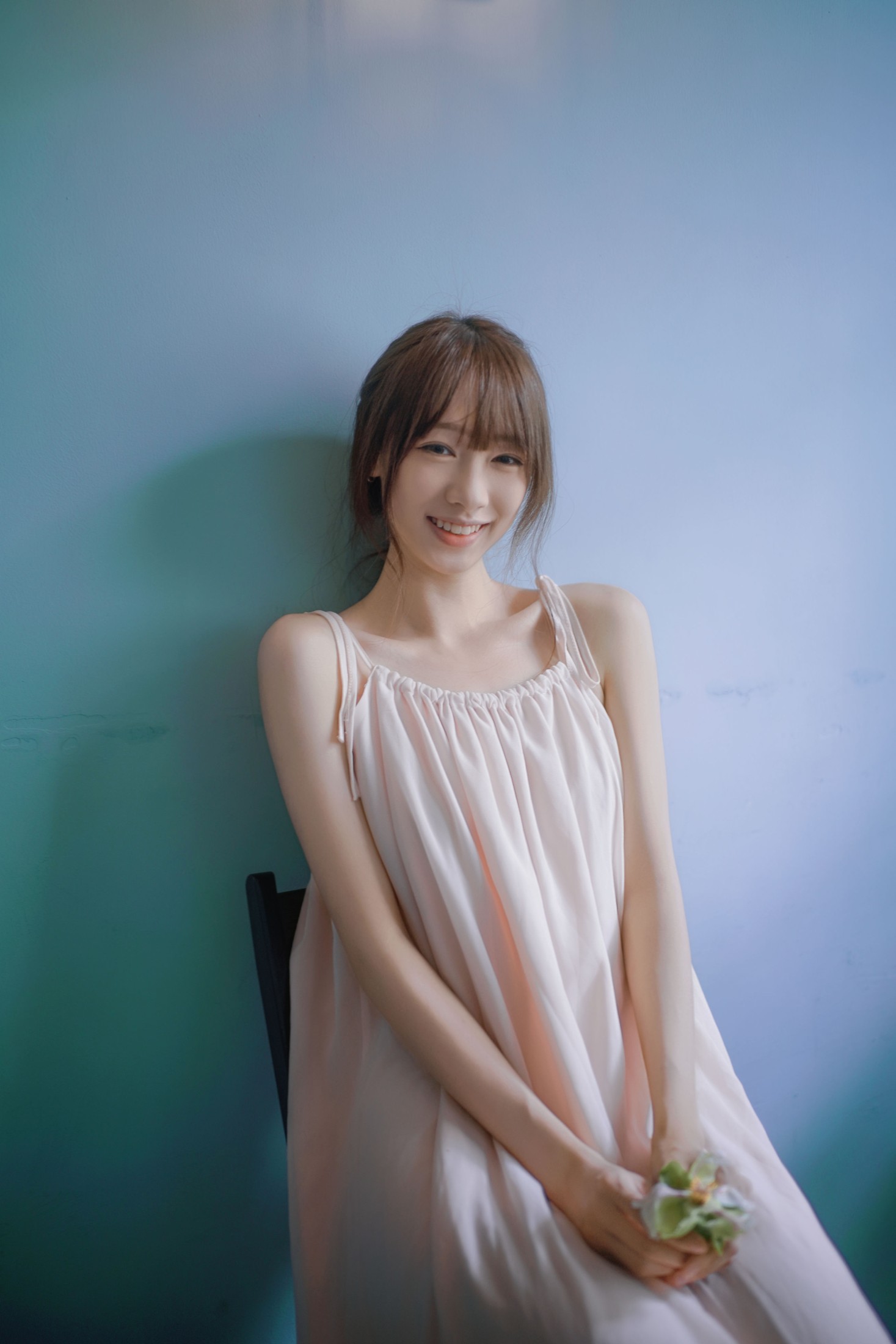 图片[6]-看不清小桂 – 《粉裙少女，海韵柔光》[41P]-COS写真在线网