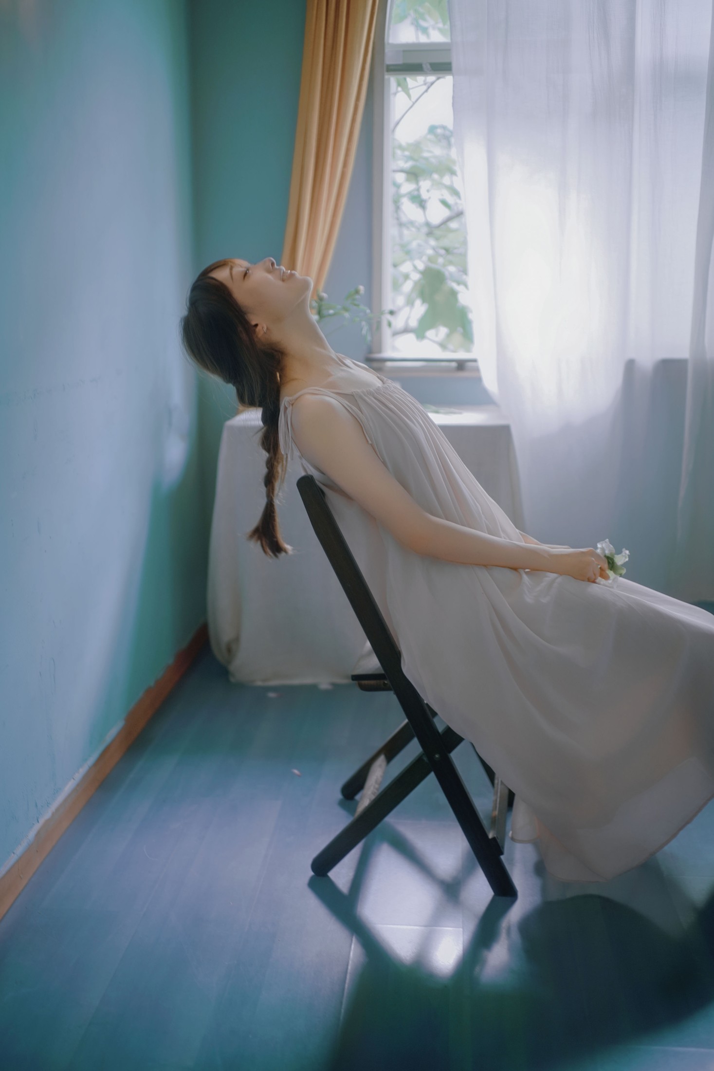 图片[5]-看不清小桂 – 《粉裙少女，海韵柔光》[41P]-COS写真在线网