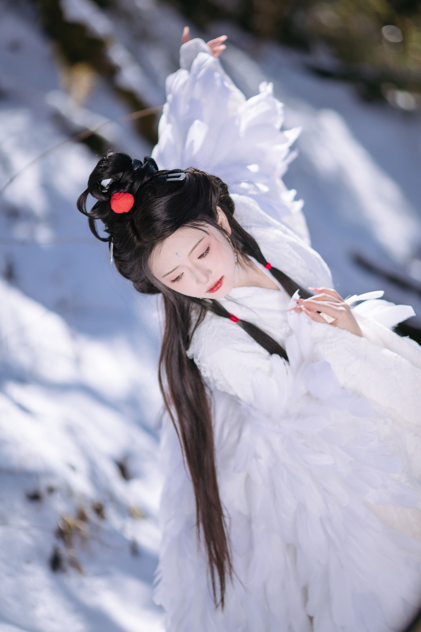 图片[4]-赤嫣在这里～ – 《鹤族圣女》[18P]-COS写真在线网
