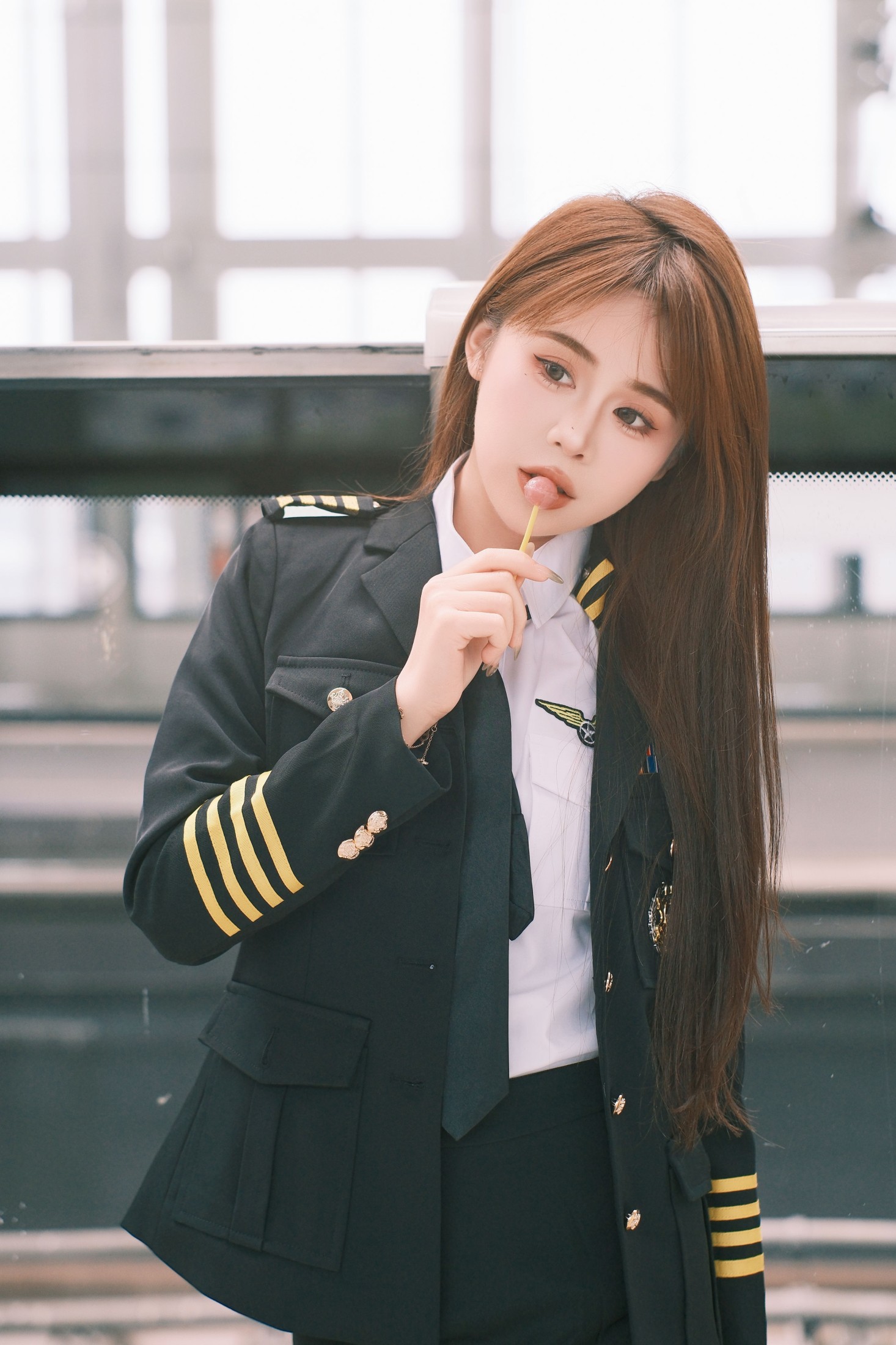 图片[4]-泡芙小方 – 《地铁站随拍》[20P]-COS写真在线网
