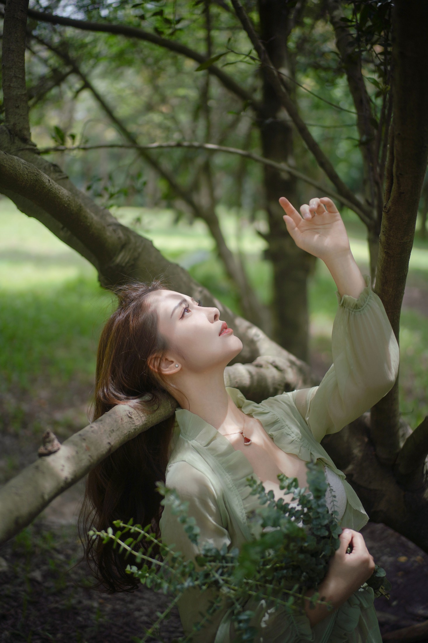 图片[3]-– 《森林童话：绿裙少女与光共舞》[39P]-COS写真在线网
