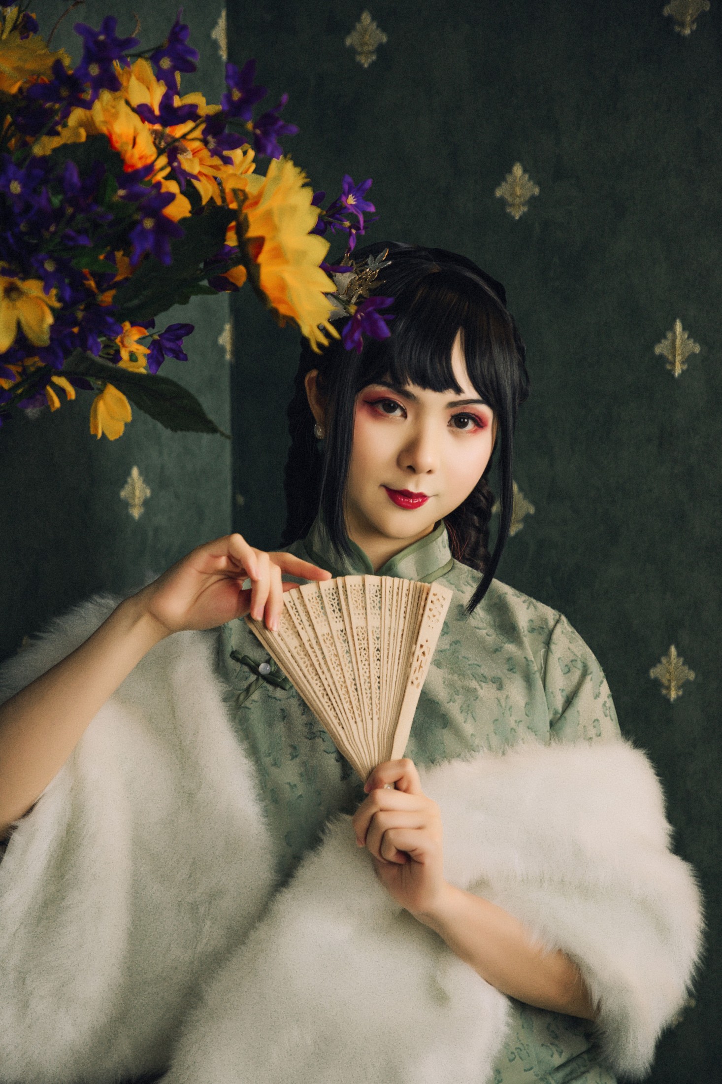图片[5]-明鸽儿 – 《在世间，唯有美女和旗袍不可辜负。》[20P]-COS写真在线网