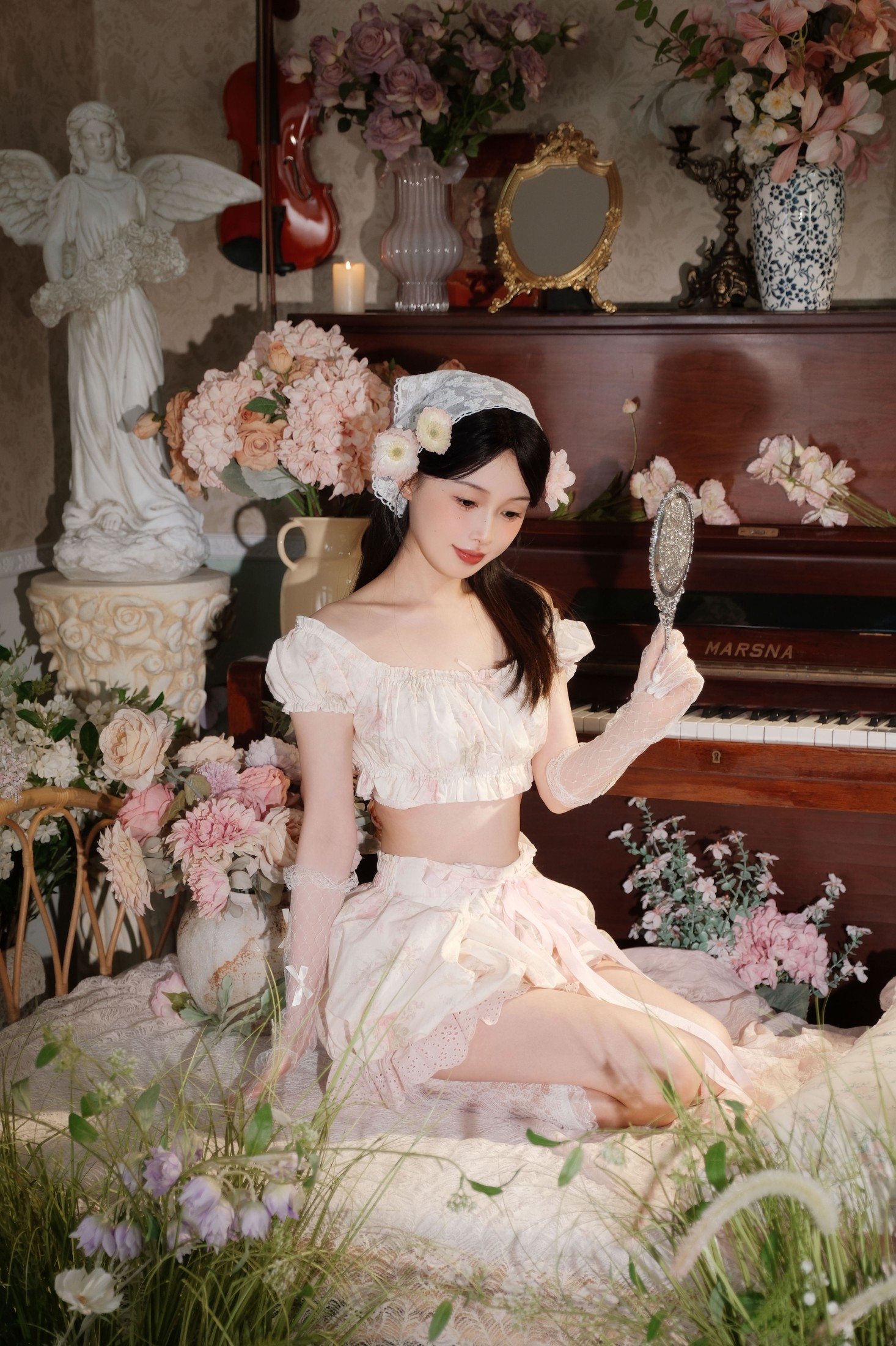 图片[6]-酸奶加心好好次 – 《花》[18P]-COS写真在线网