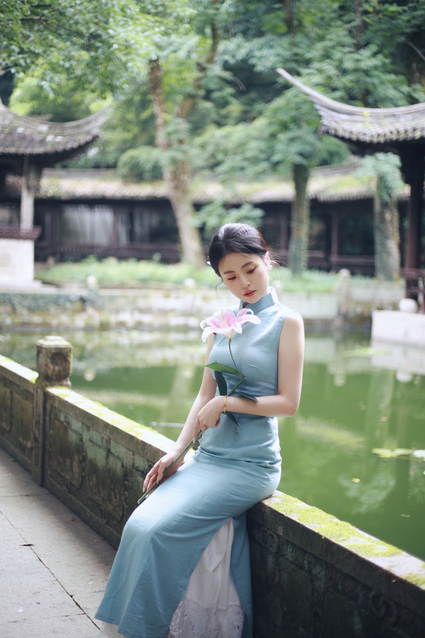 图片[2]-小蓝 – 《越王台旗袍新中式》[31P]-COS写真在线网