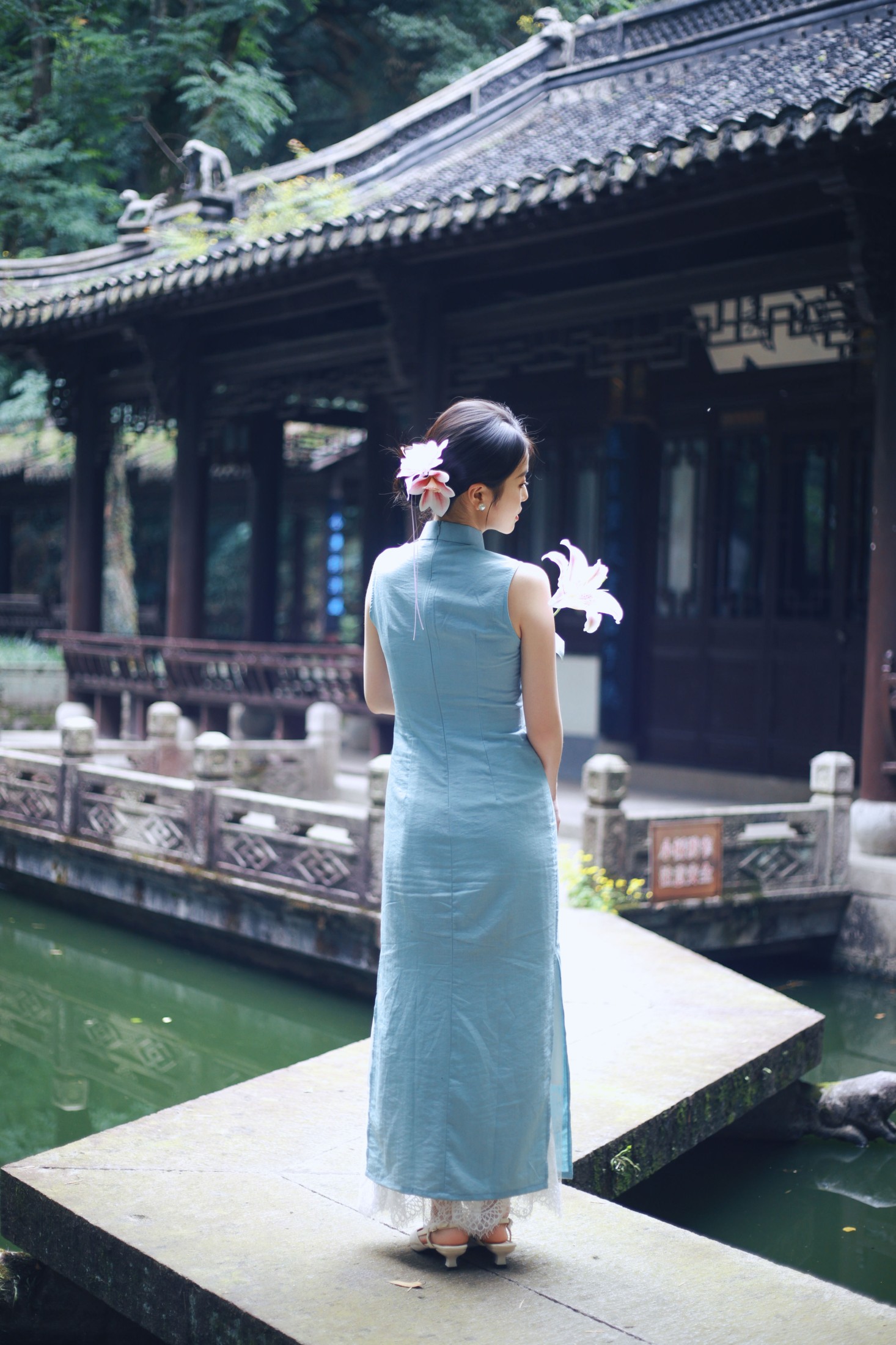 图片[3]-小蓝 – 《越王台旗袍新中式》[31P]-COS写真在线网