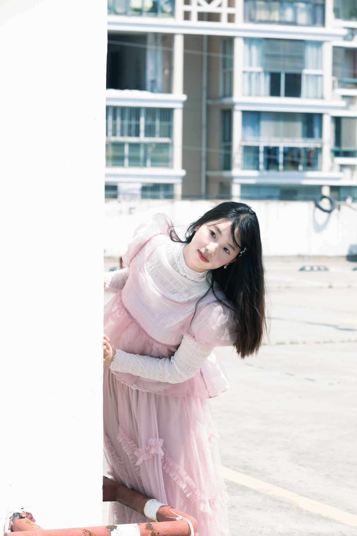 图片[5]-粉色少女 – 《天台邂逅 | 日系少女的梦幻诗篇》[21P]-COS写真在线网