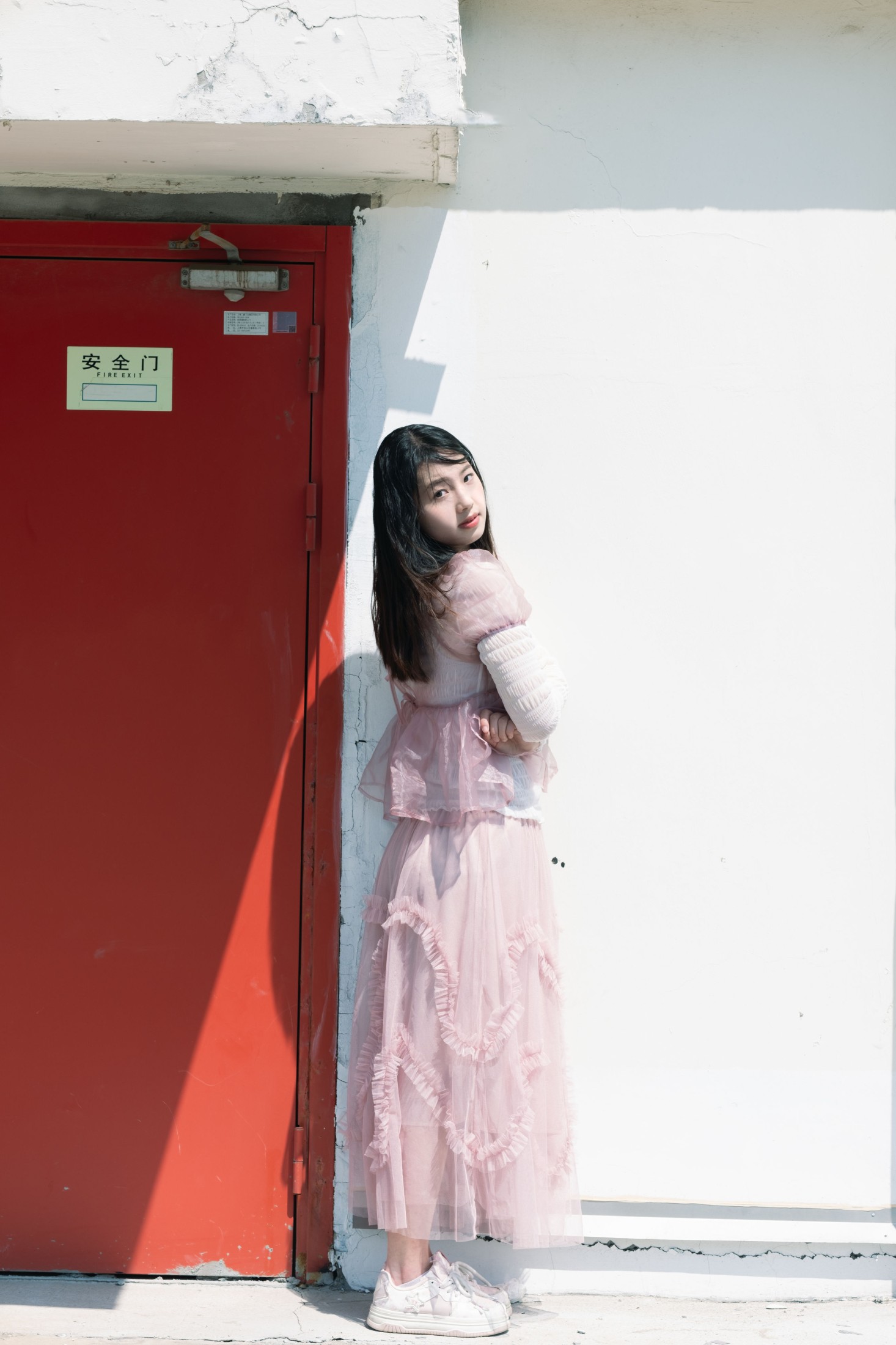 图片[4]-粉色少女 – 《天台邂逅 | 日系少女的梦幻诗篇》[21P]-COS写真在线网
