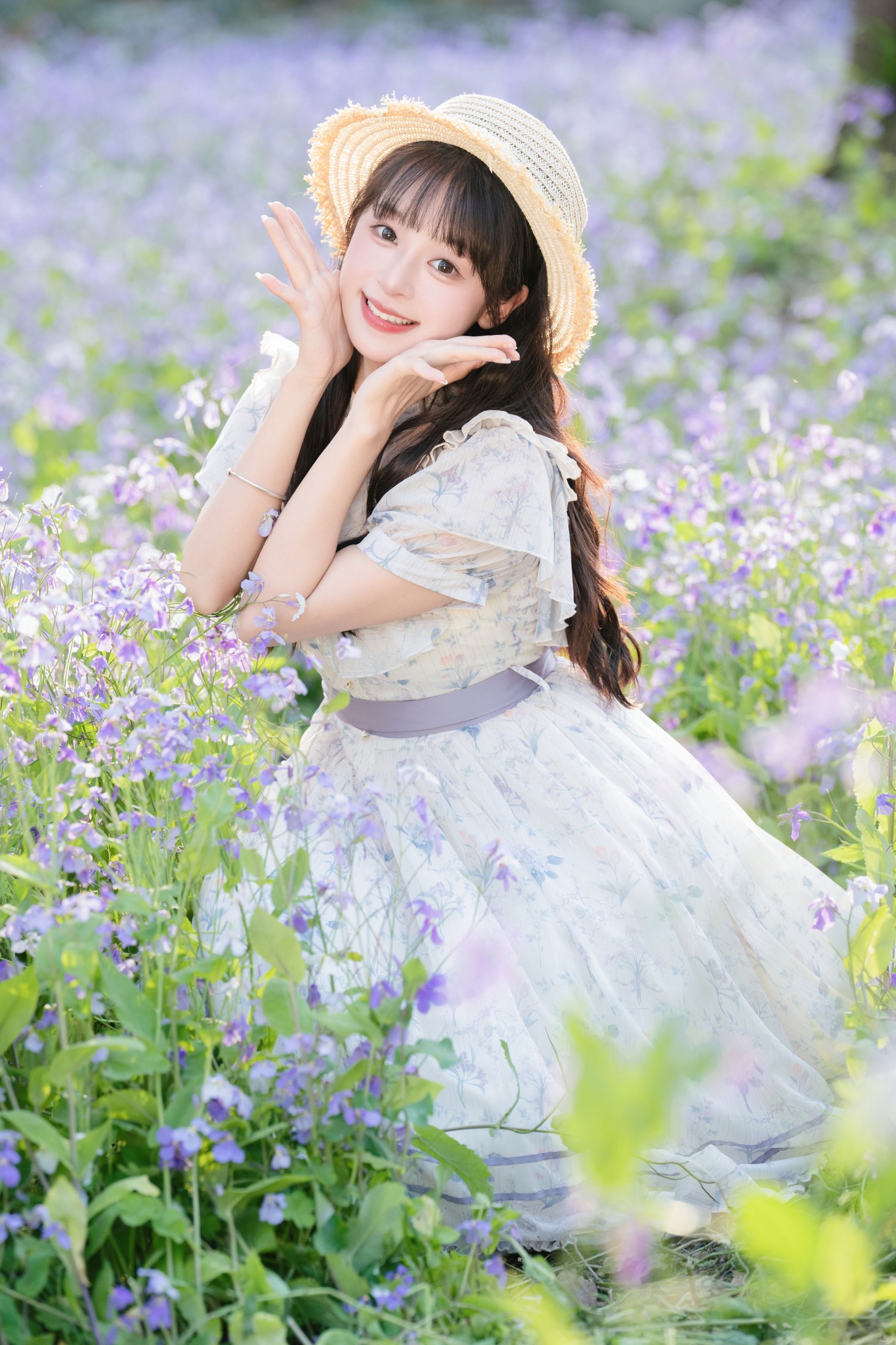 图片[6]-夏芋小年 – 《二月兰花海》[22P]-COS写真在线网