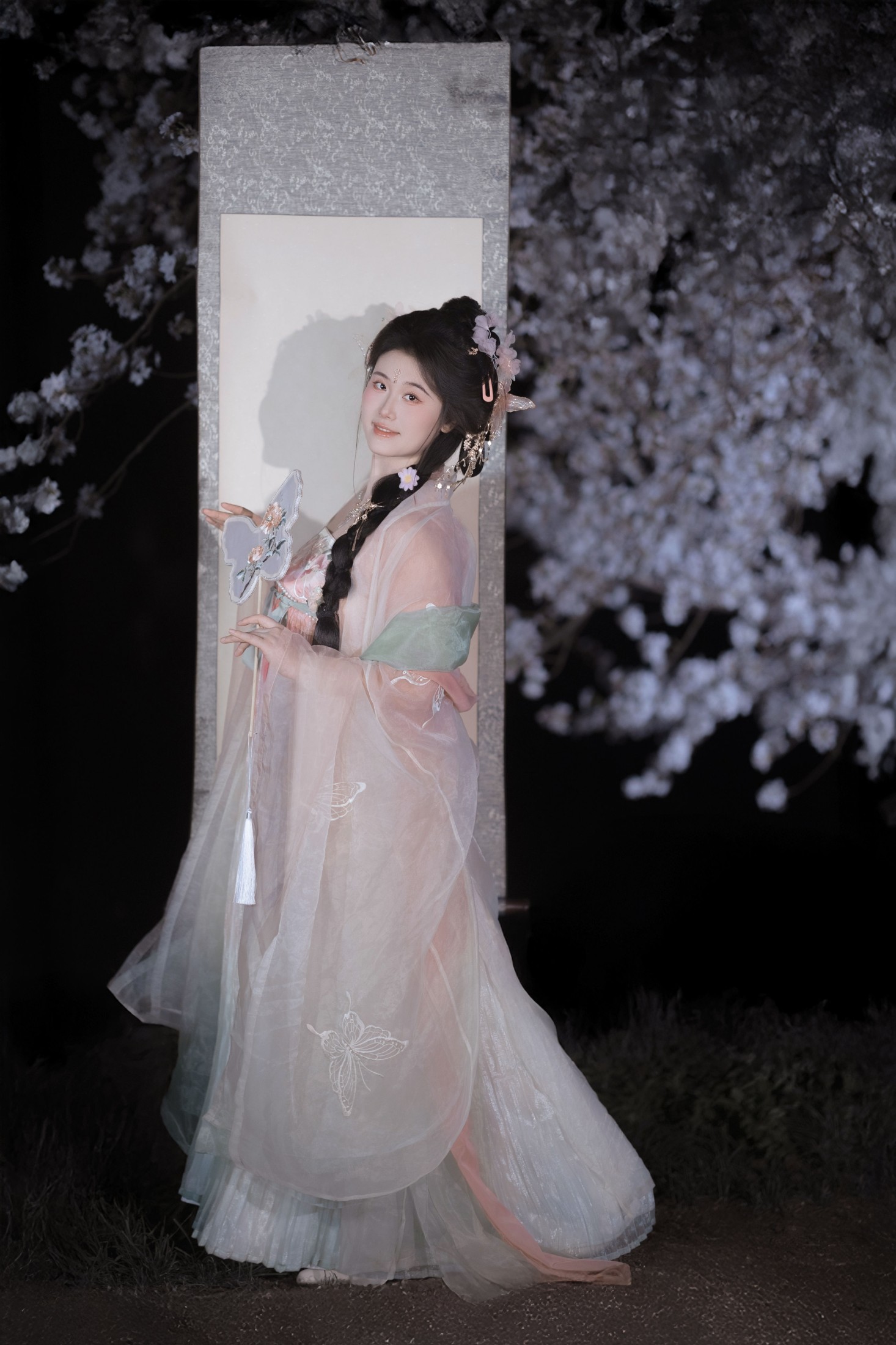 图片[4]-静若初夏 – 《春夜赏樱》[37P]-COS写真在线网