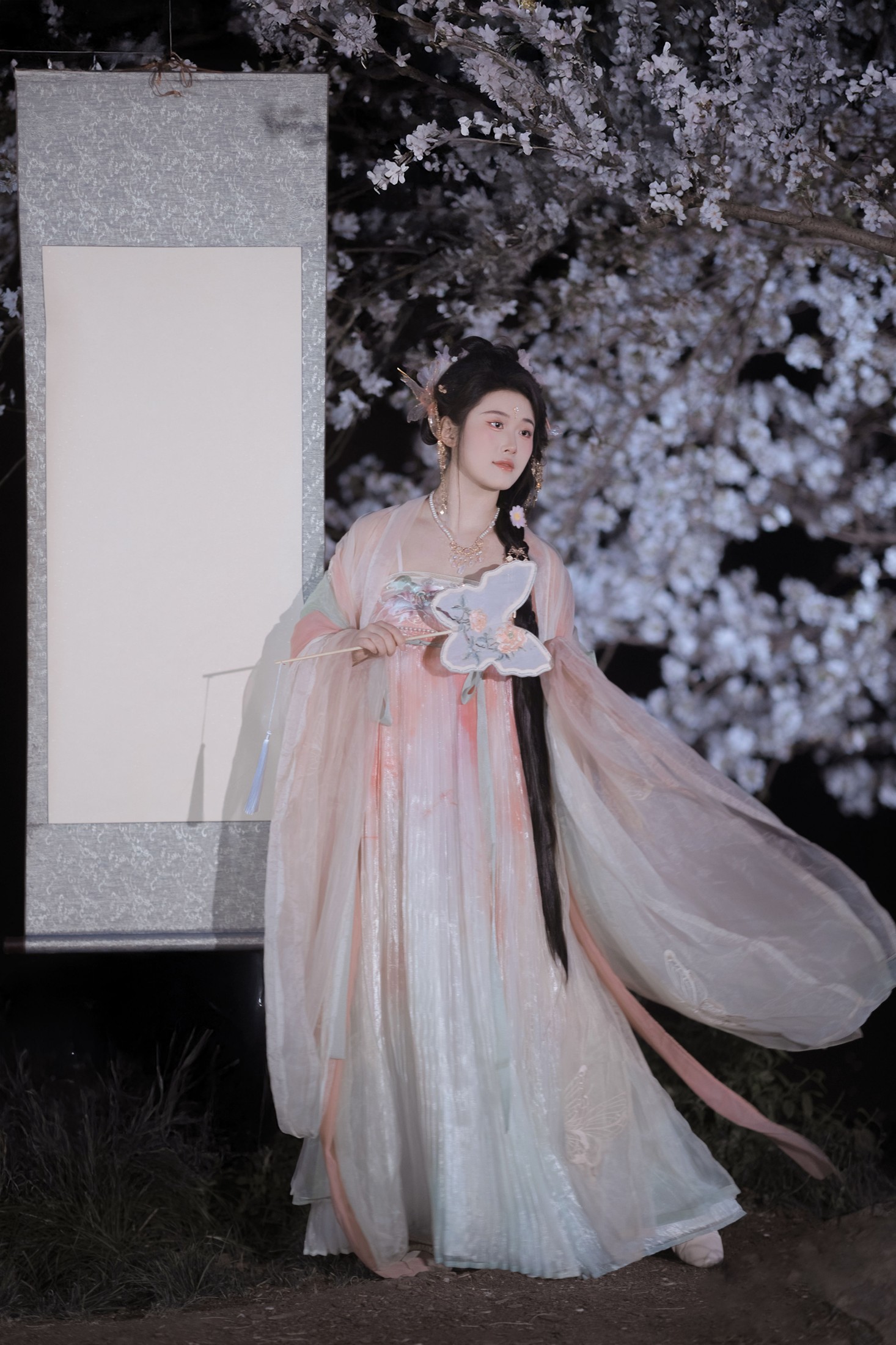 图片[3]-静若初夏 – 《春夜赏樱》[37P]-COS写真在线网