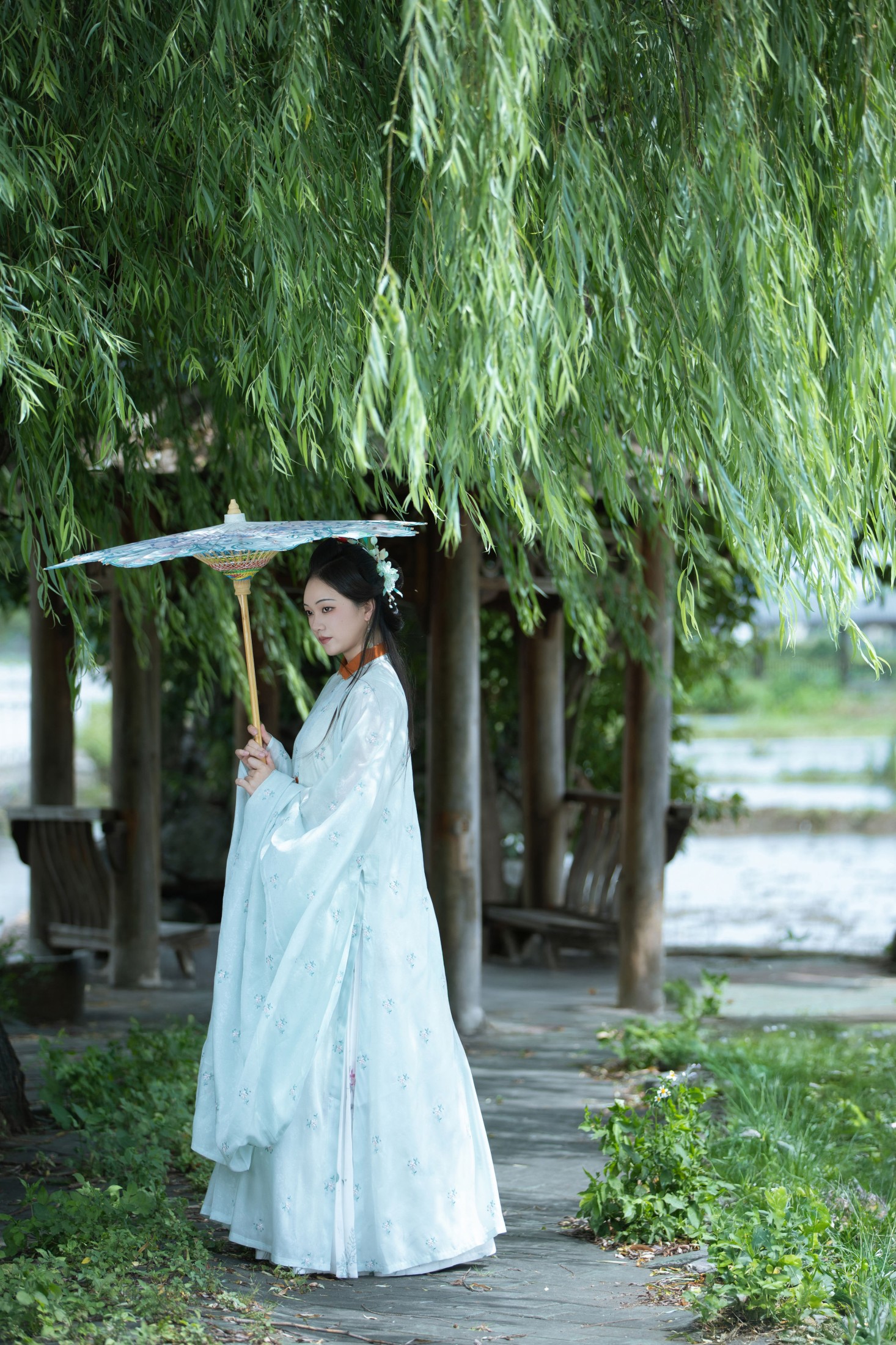 图片[4]-秋哒哒– – 《绿柳亭前》[40P]-COS写真在线网