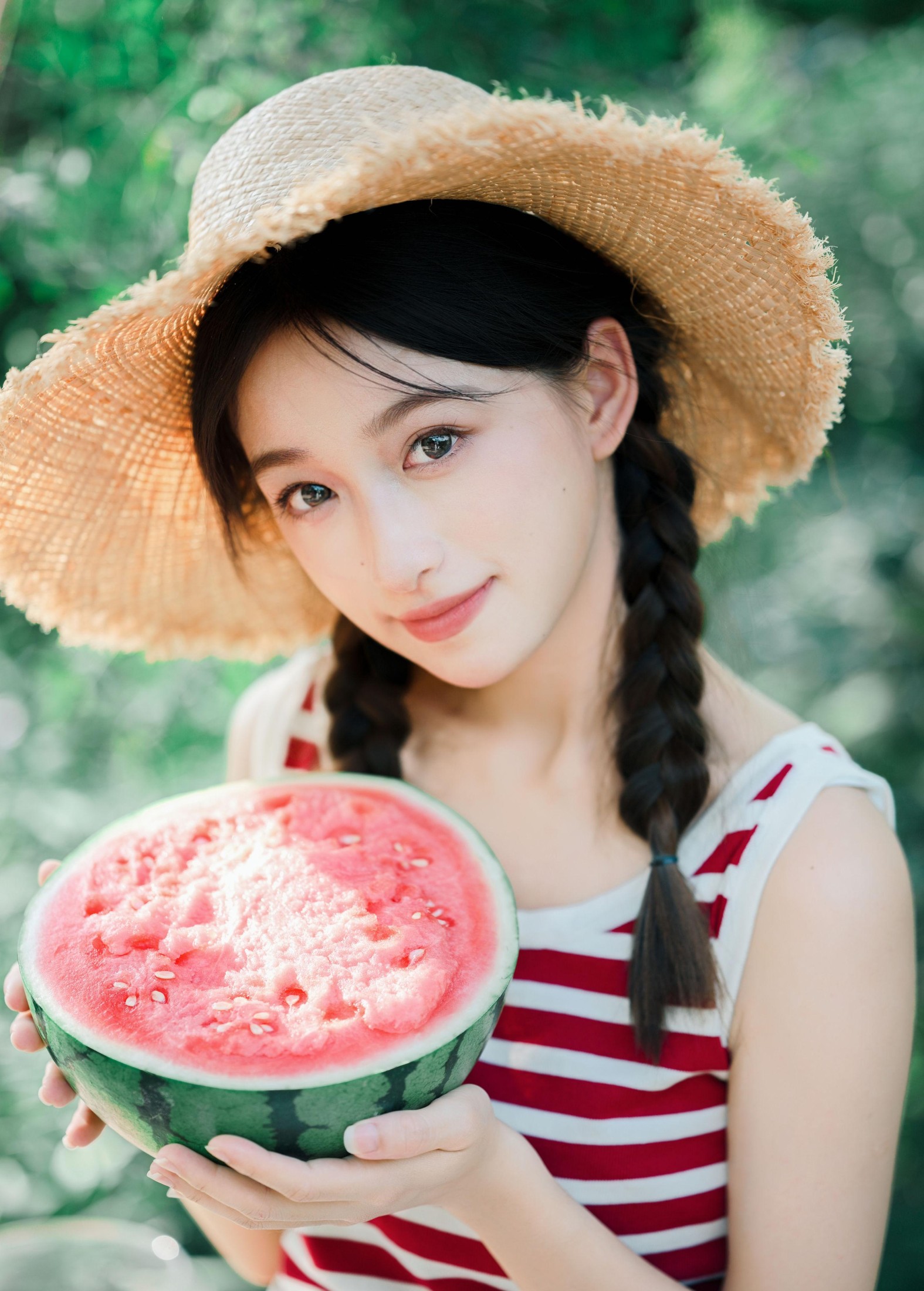 图片[2]-林淼鑫 – 《夏日少女与红西瓜》[17P]-COS写真在线网
