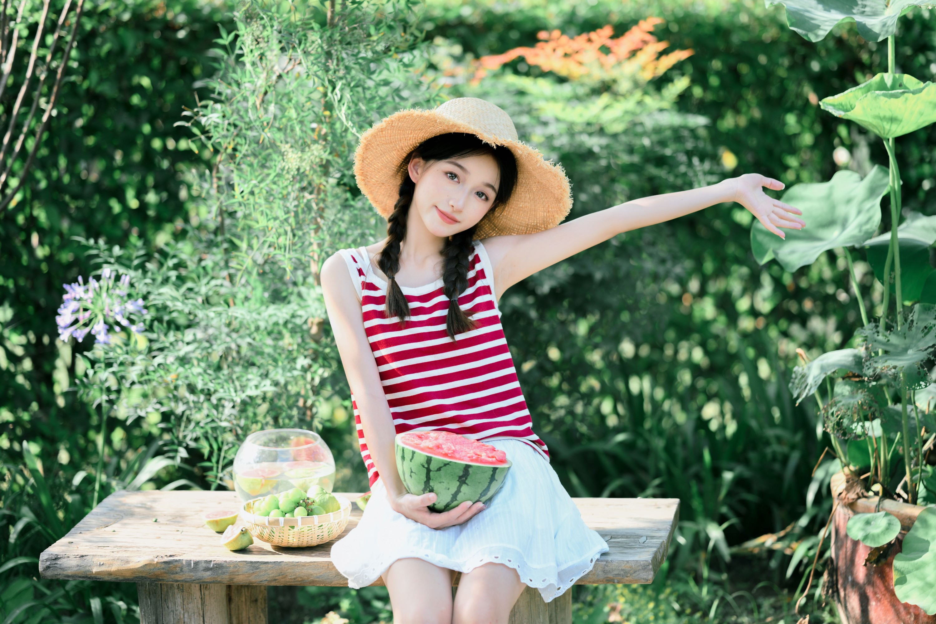 图片[4]-林淼鑫 – 《夏日少女与红西瓜》[17P]-COS写真在线网