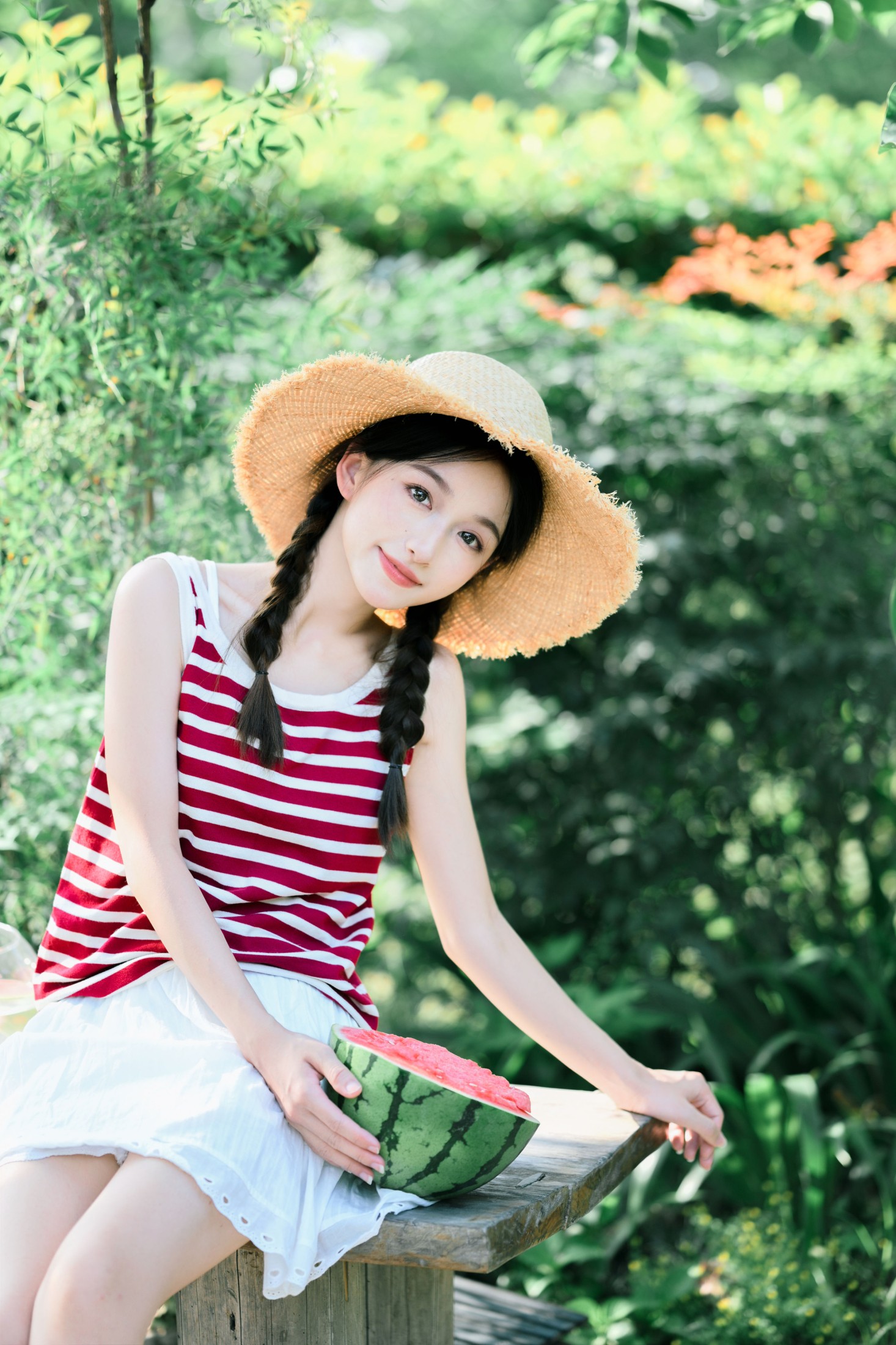 图片[5]-林淼鑫 – 《夏日少女与红西瓜》[17P]-COS写真在线网