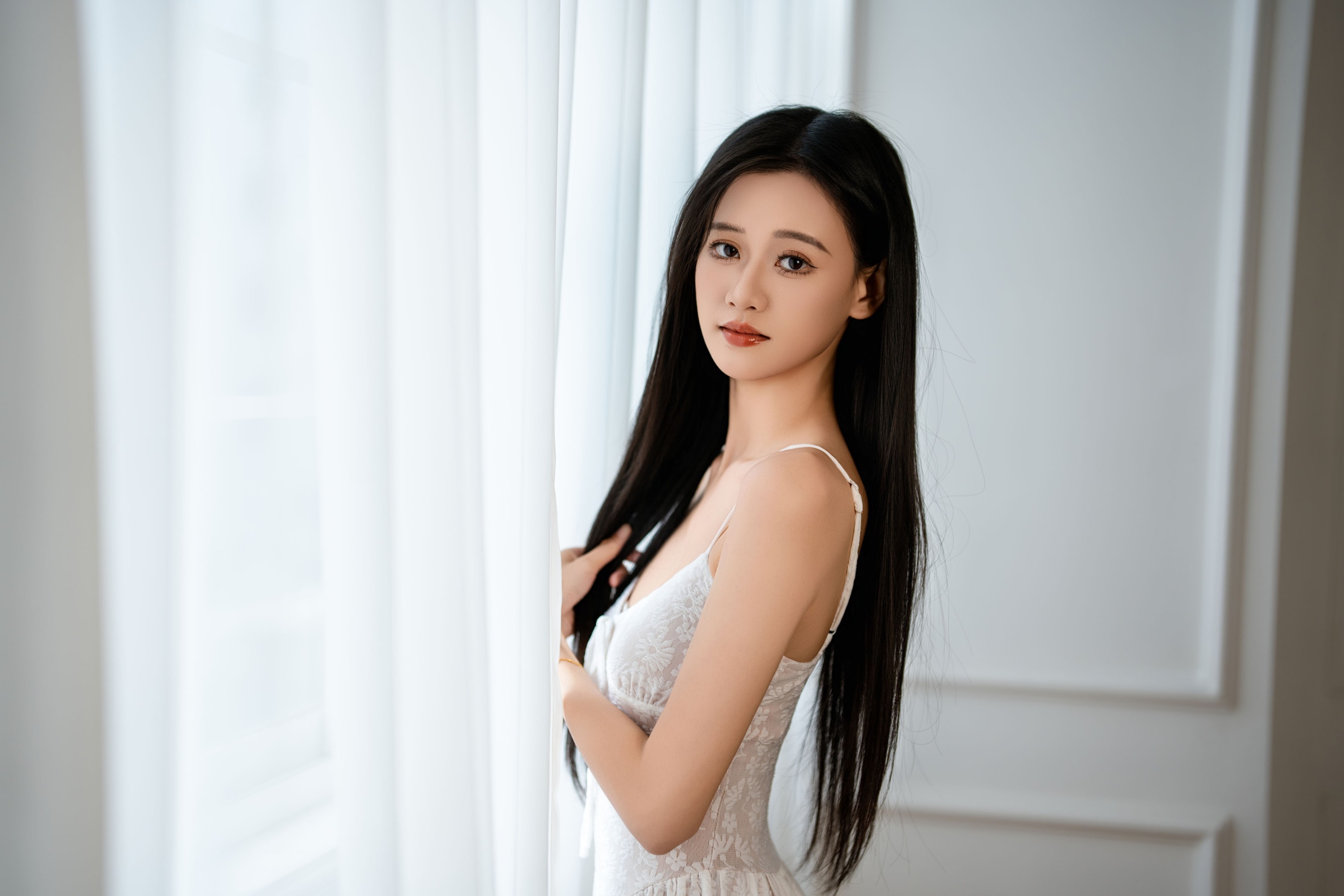 图片[5]-晓晓 – 《白色纱裙》[44P]-COS写真在线网