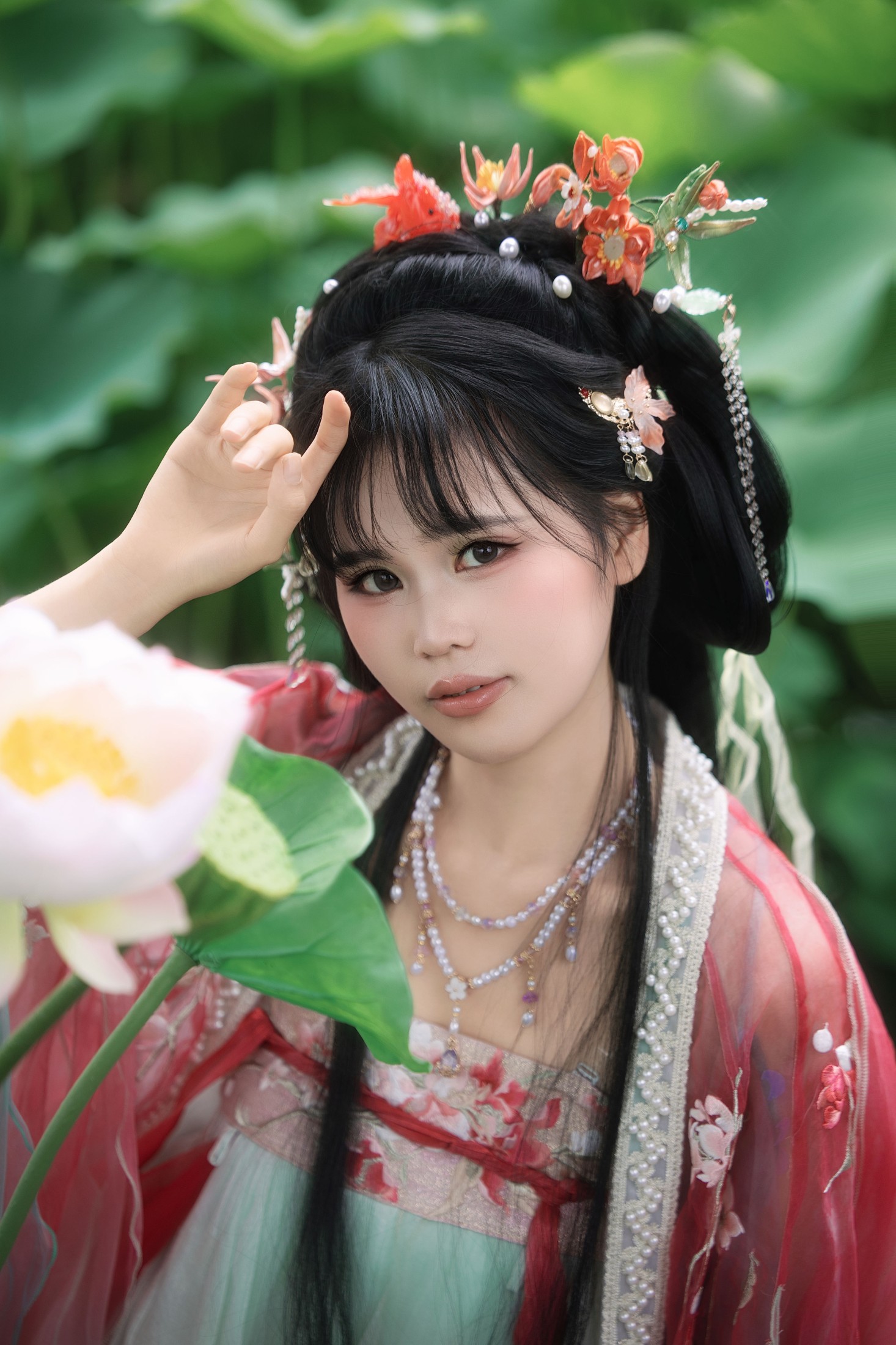 图片[5]-婳婳 – 《夏日荷花》[17P]-COS写真在线网