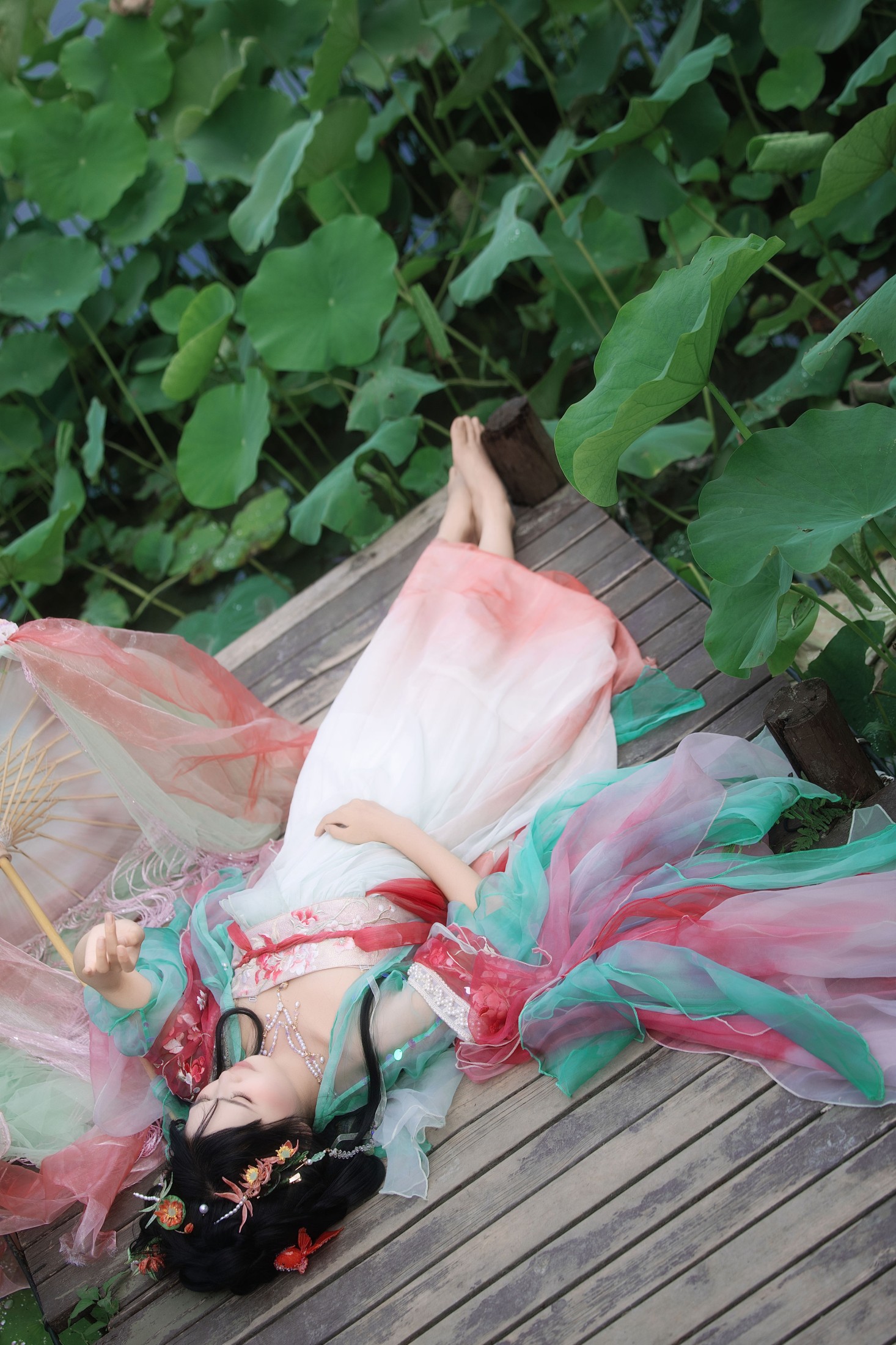 图片[6]-婳婳 – 《夏日荷花》[17P]-COS写真在线网