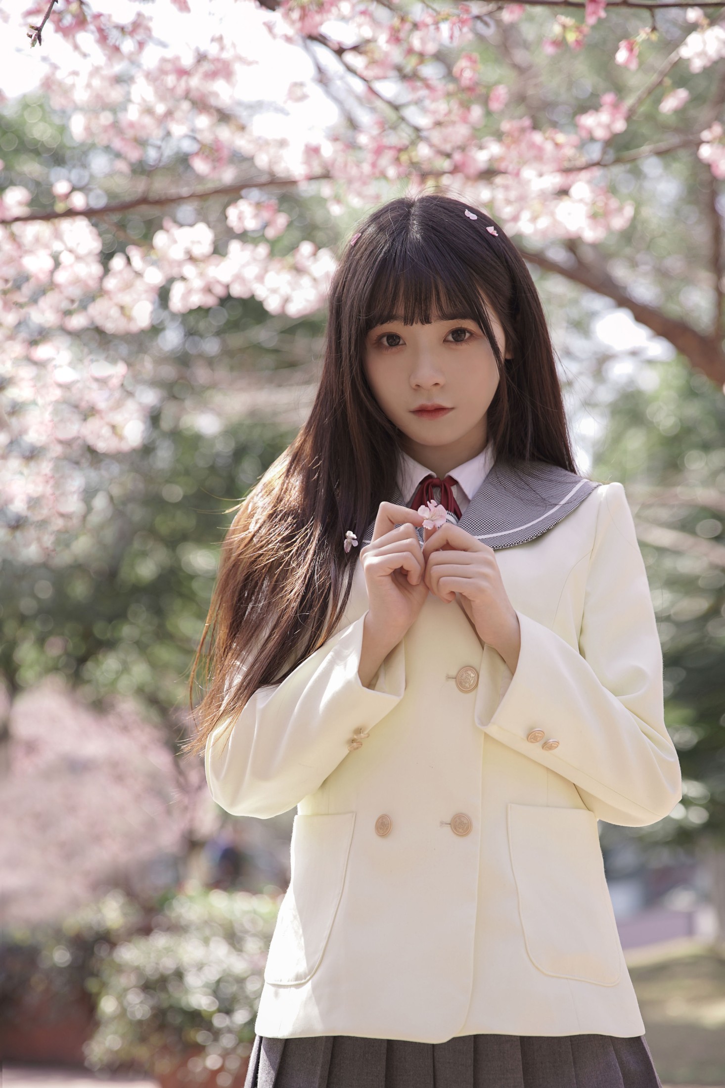 图片[4]-一只小沁 – 《樱花下的少女》[17P]-COS写真在线网