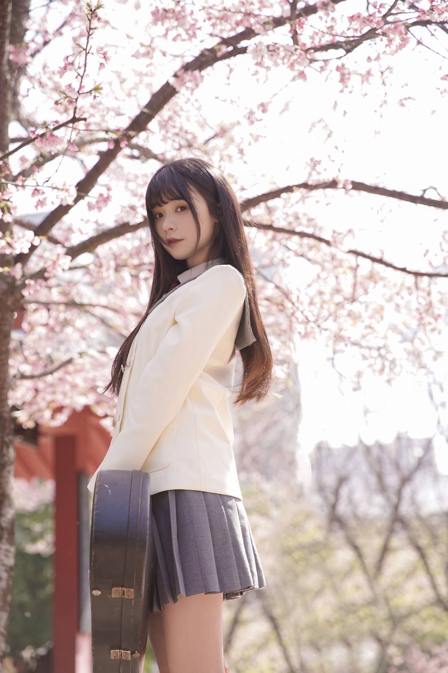 图片[3]-一只小沁 – 《樱花下的少女》[17P]-COS写真在线网