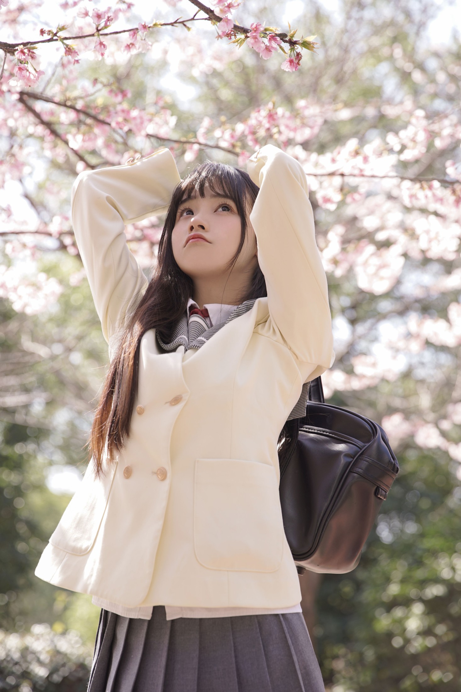 图片[5]-一只小沁 – 《樱花下的少女》[17P]-COS写真在线网