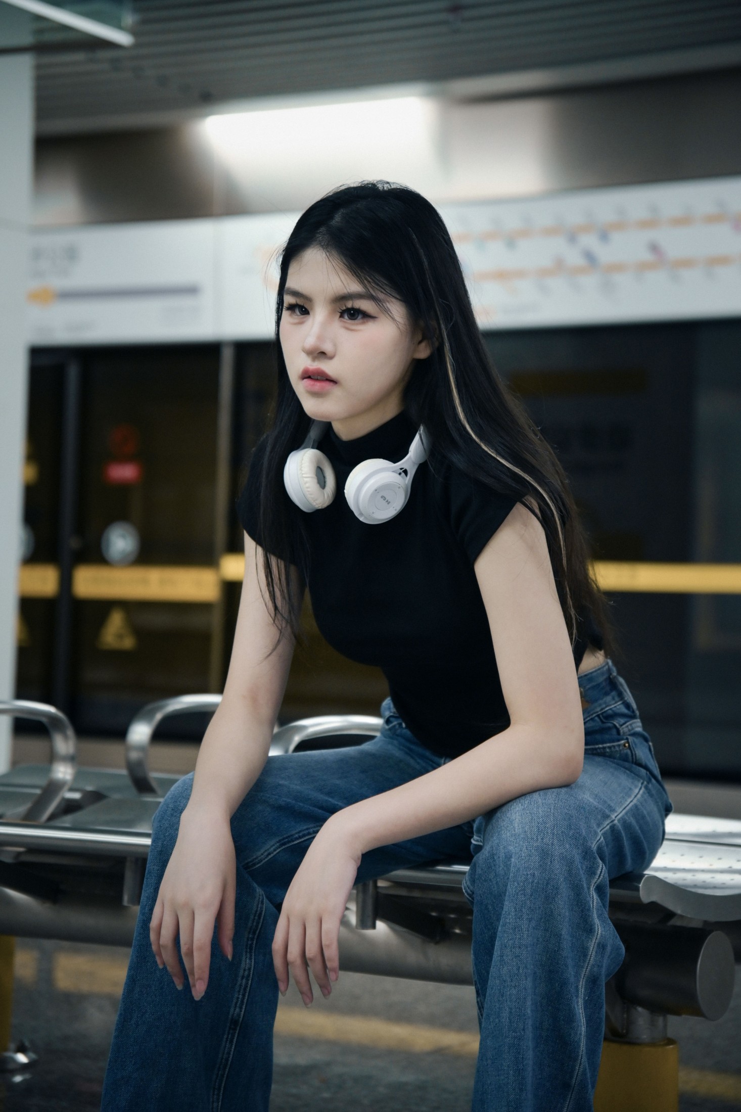 图片[3]-荔枝 – 《地铁站》[14P]-COS写真在线网