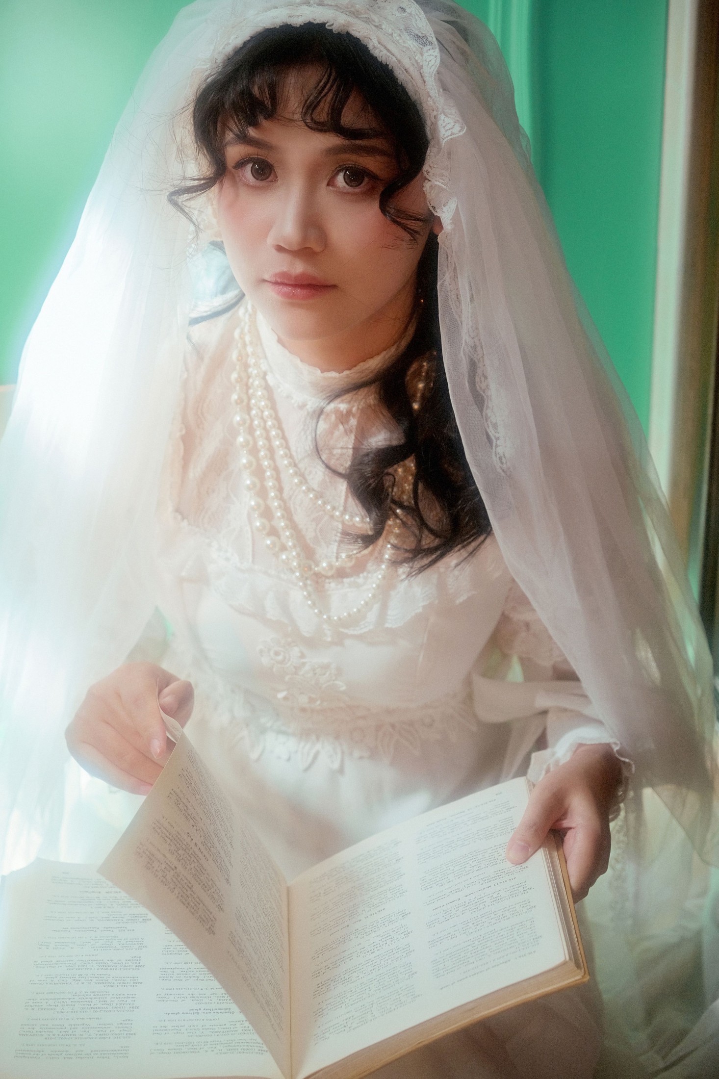 图片[4]-钟灵 – 《复古婚纱》[27P]-COS写真在线网