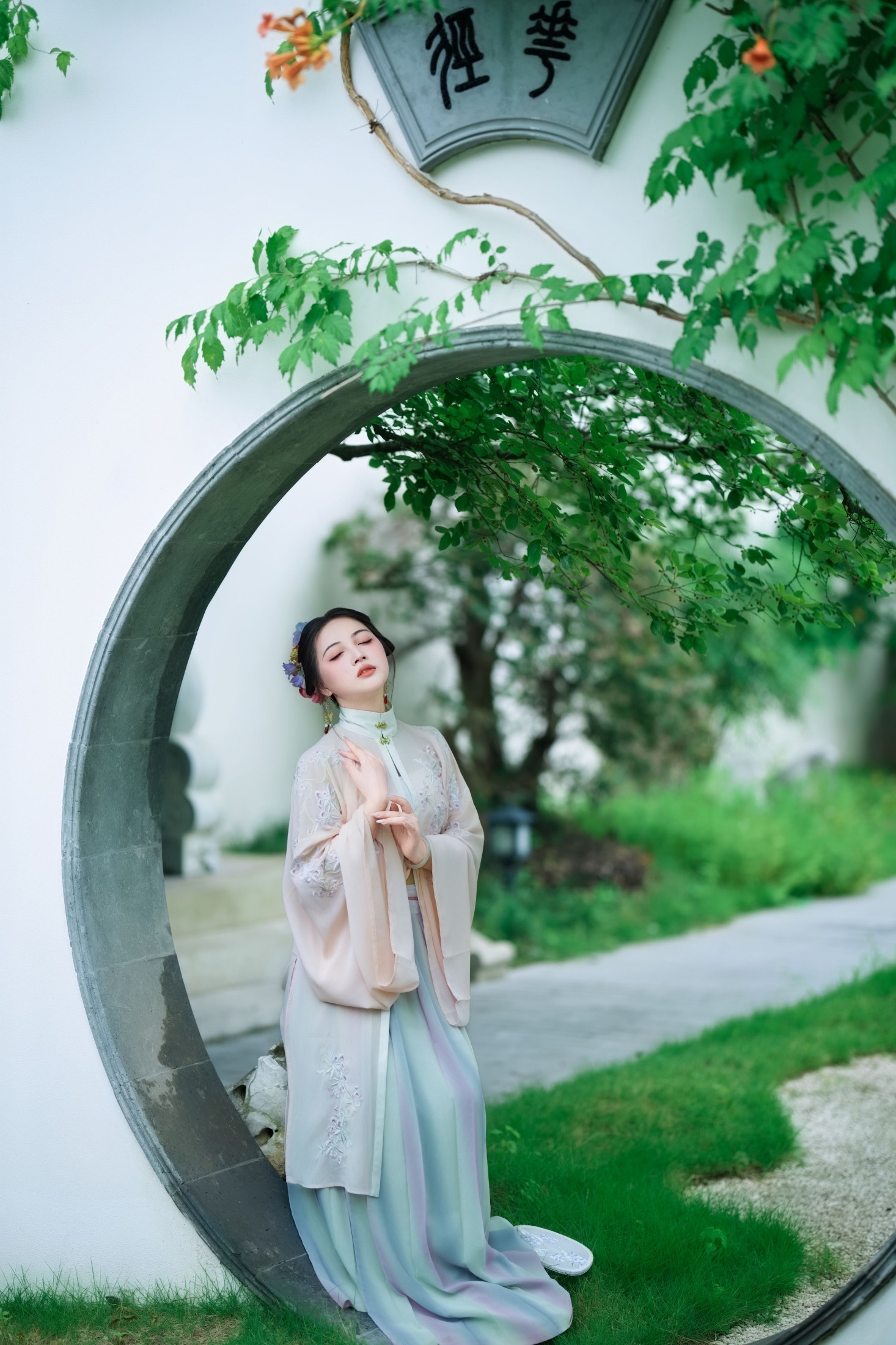 图片[4]-密密 – 《园林古风》[27P]-COS写真在线网